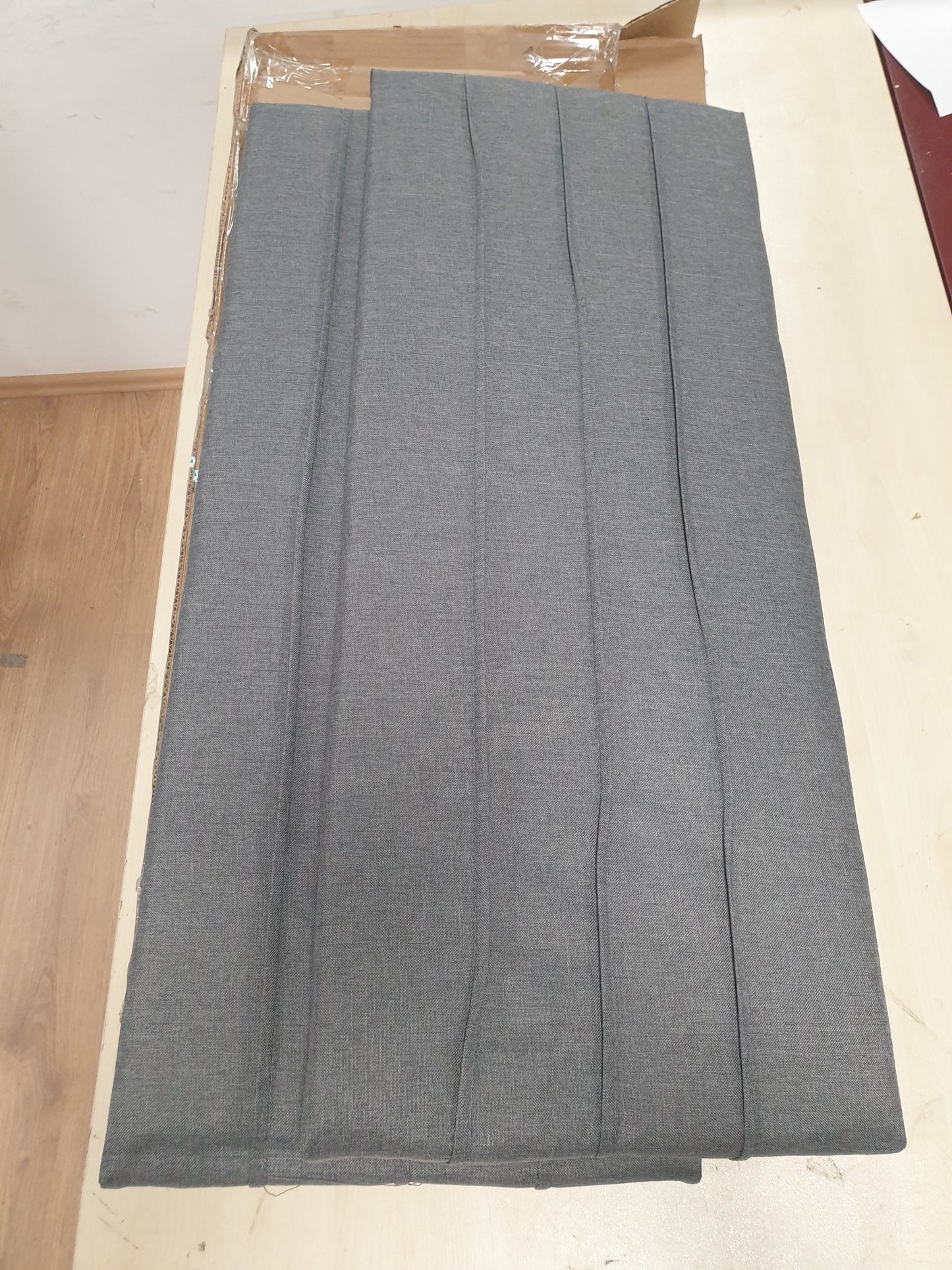 265163 - VIDA XL Kokë Rafti Gri e Çelët 200x5x78/88 cm Pëlhurë