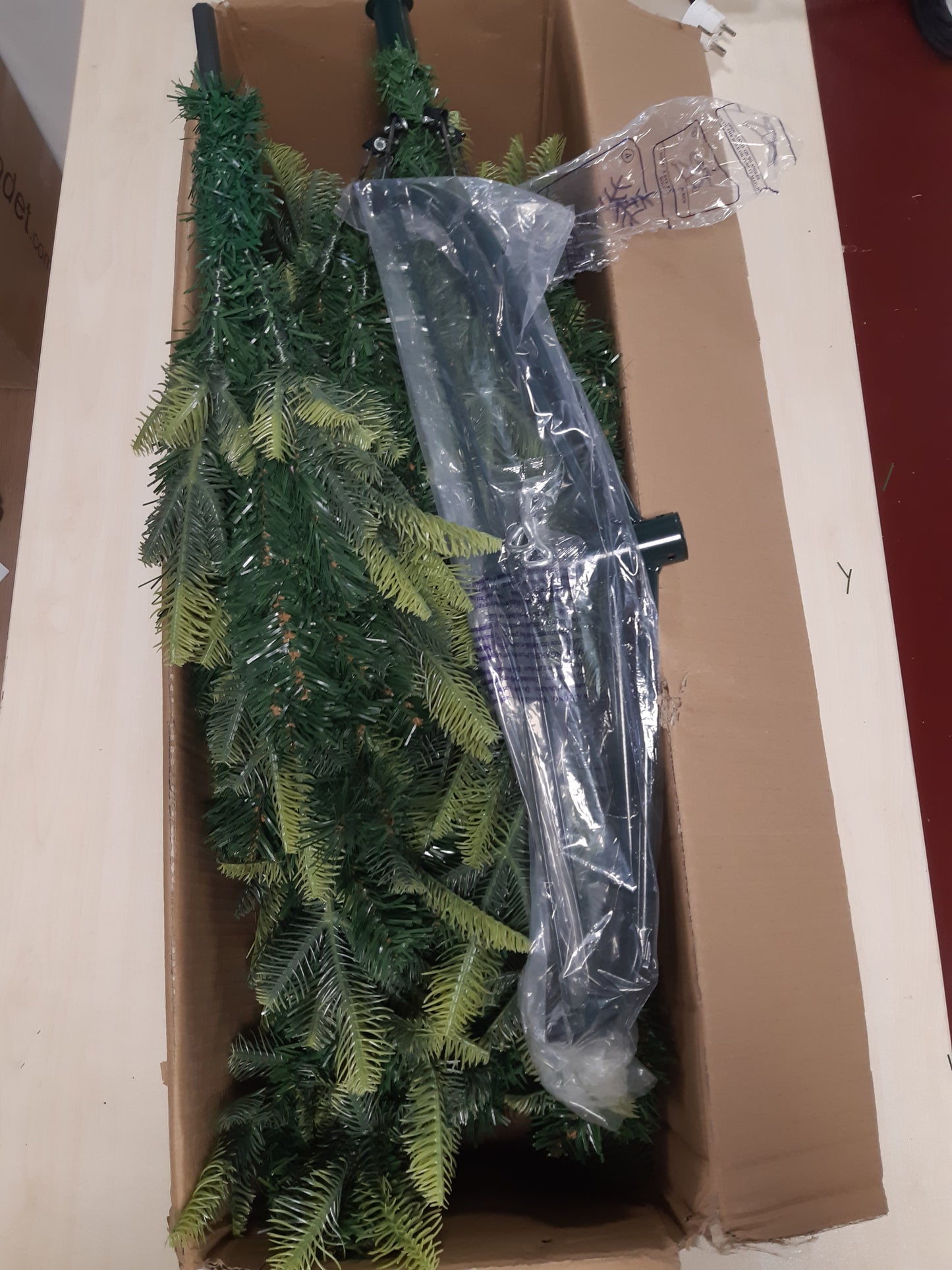 191090 - UTEN - Pemë Krishtlindjesh në Formën e lapsit 225 cm, me Dekorime të Bëra nga Bredhi Artificial PE për Brendësi, 800 Maja PE & PVC me Pamje Natyrale, Degë me Mentesha të Rënda, 2 Lloje Degësh, Të Ripërdorshme