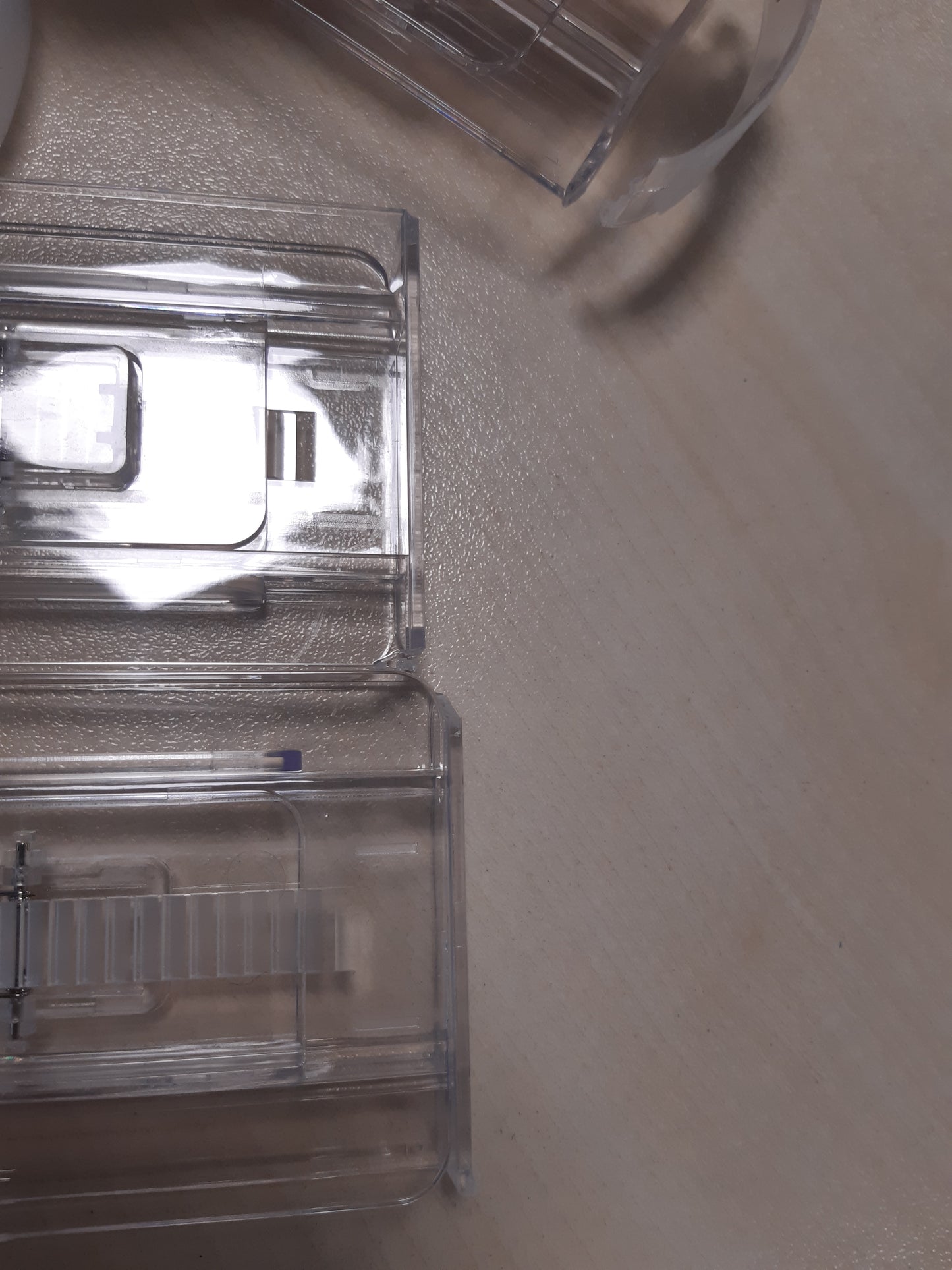 256516 - VTOPMART Ndarës sirtarësh, 8 copë, 5.9 cm i lartë, 32.76–54.35 cm, plastikë transparentë