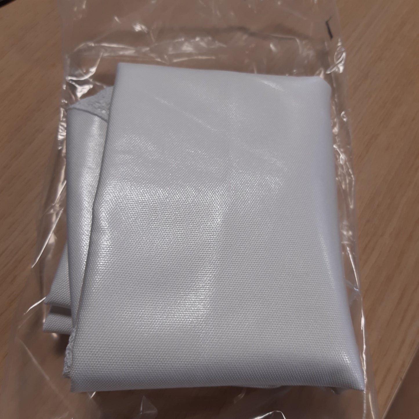 215930 - BHOMTY Mbulesë tavoline e rrumbullakët në pambuk dhe li të bardhë, me diametër 100 cm, e përshtatshme për tavolina të rrumbullakëta me diametër nga 50 deri në 60 cm