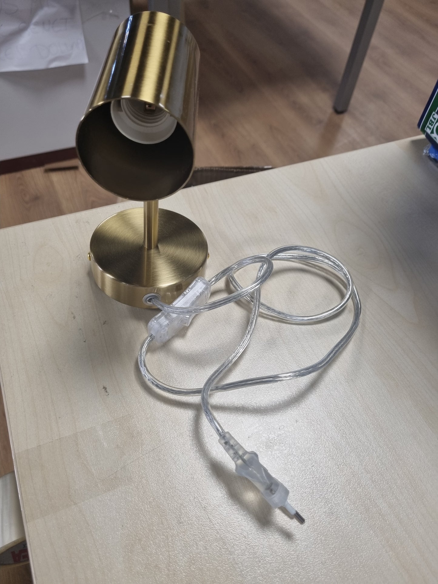 214117 - BARCELONA Llambë Muri Metalike LED e Artë për Brendshme