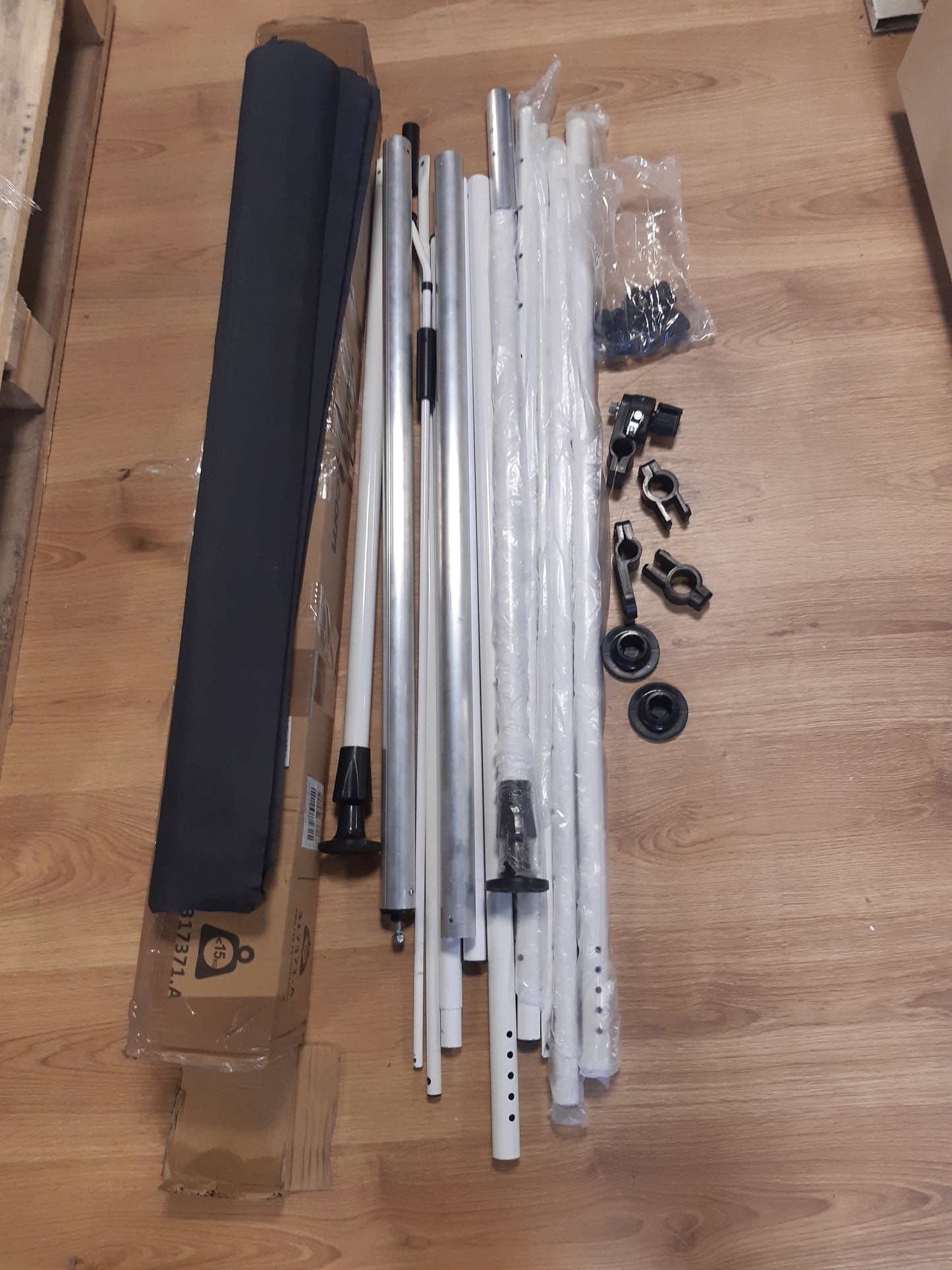 212639 - vidaXL Pëlhurë zëvendësuese për tendë, antrazit, 4x3.5 m