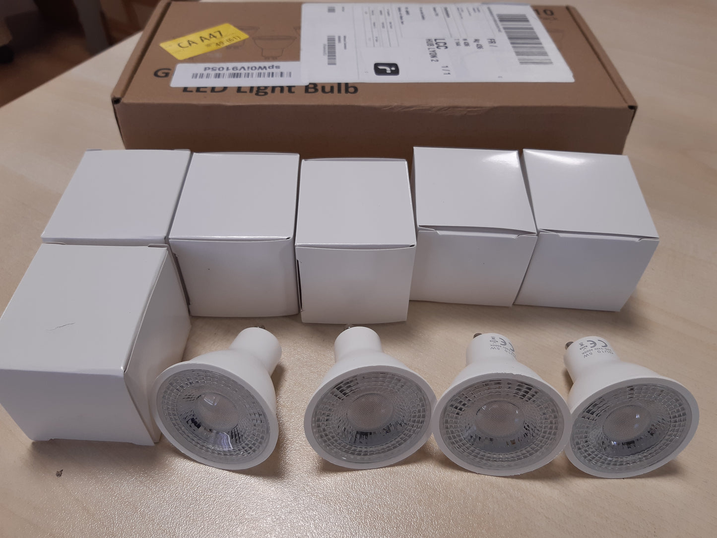 219980 - Pako me 6 LLAMBA LED GU10, 5W ekuivalente me 50W halogjene, e bardhë neutrale 4000K, 500LM, kënd rrezeje 120°