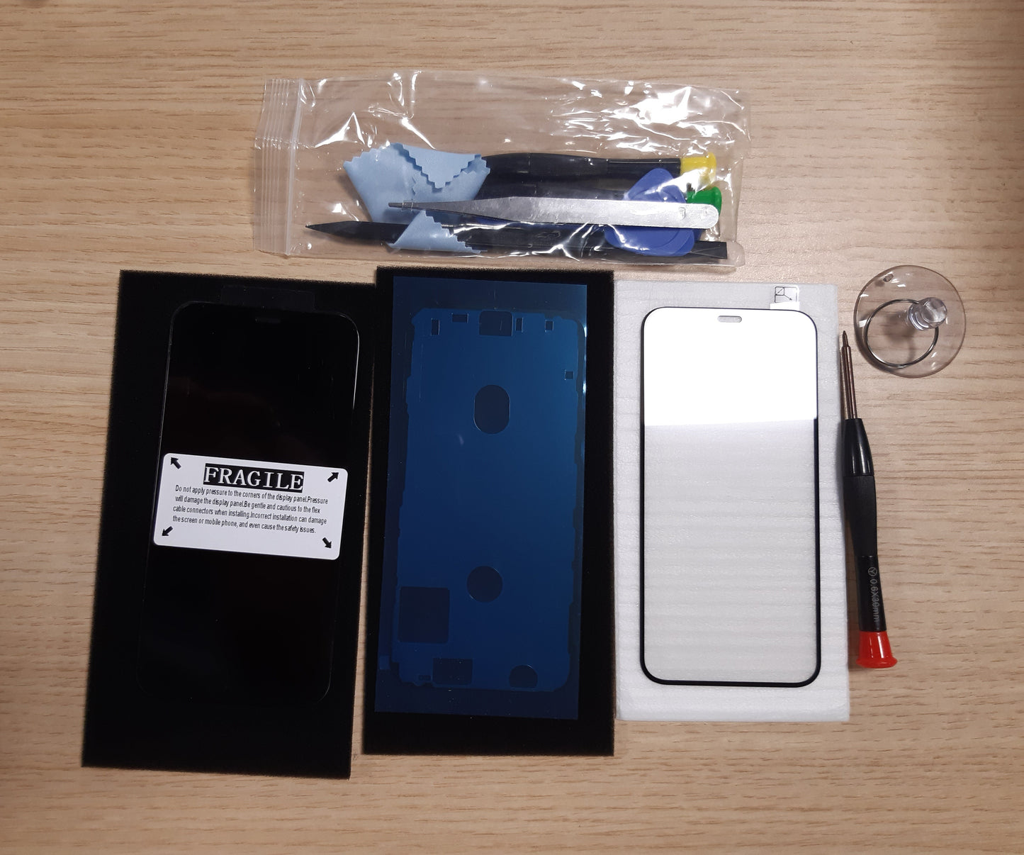 189131 - BRINONAC Ekran Zëvendësim për iPhone 12 Mini, Kit LCD Full HD 5.4 inç, Dixhitalizues Prekjeje me Mjete Riparimi dhe Fletë Mbrojtëse Xhami të Temperuar