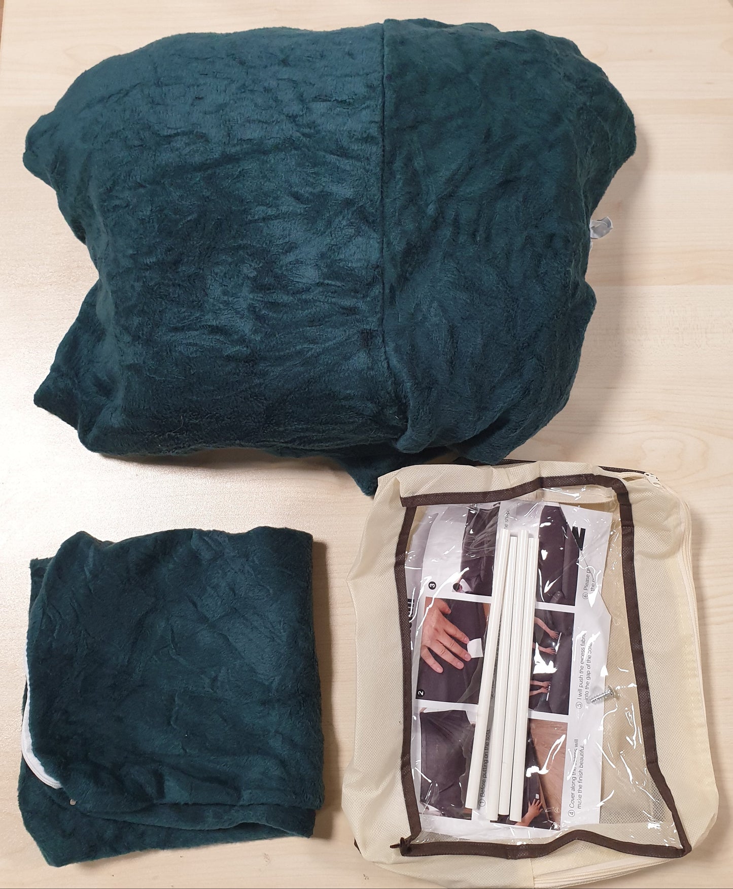 239583 - NAKIHOUSE Mbulesa divani prej kadifeje të trashë, me një mbulesë jastëku, super e butë elastike në ngjyrë jeshile të errët për divane 1/2/3/4 vende (Divani këndor në formë L kërkon dy vende)