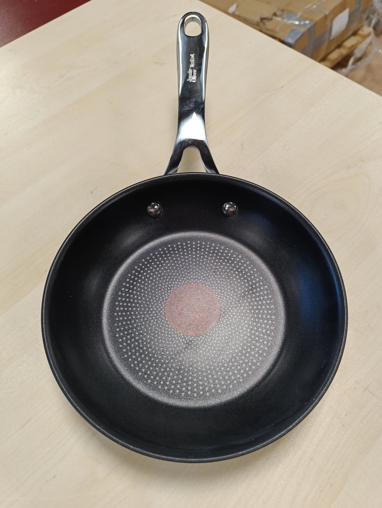 221499 - TEFAL Tigan Jamie Oliver Cook's Direct, 20 cm, i pajtueshëm me induksion, çelik inox, dorezë me thumba