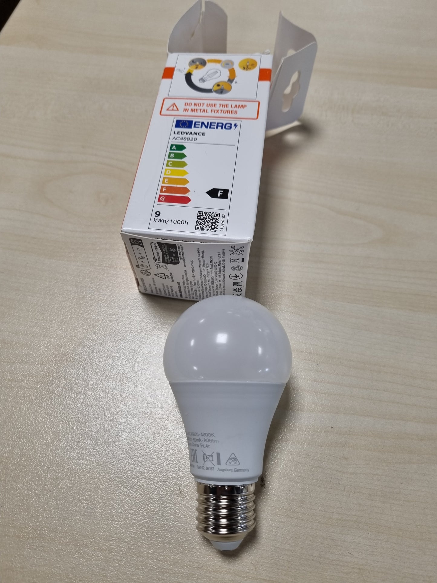 216404 - OSRAM Llambë LED Star A60, 8.8W, 4000K, E27, 806 lm, Diapazon 3m