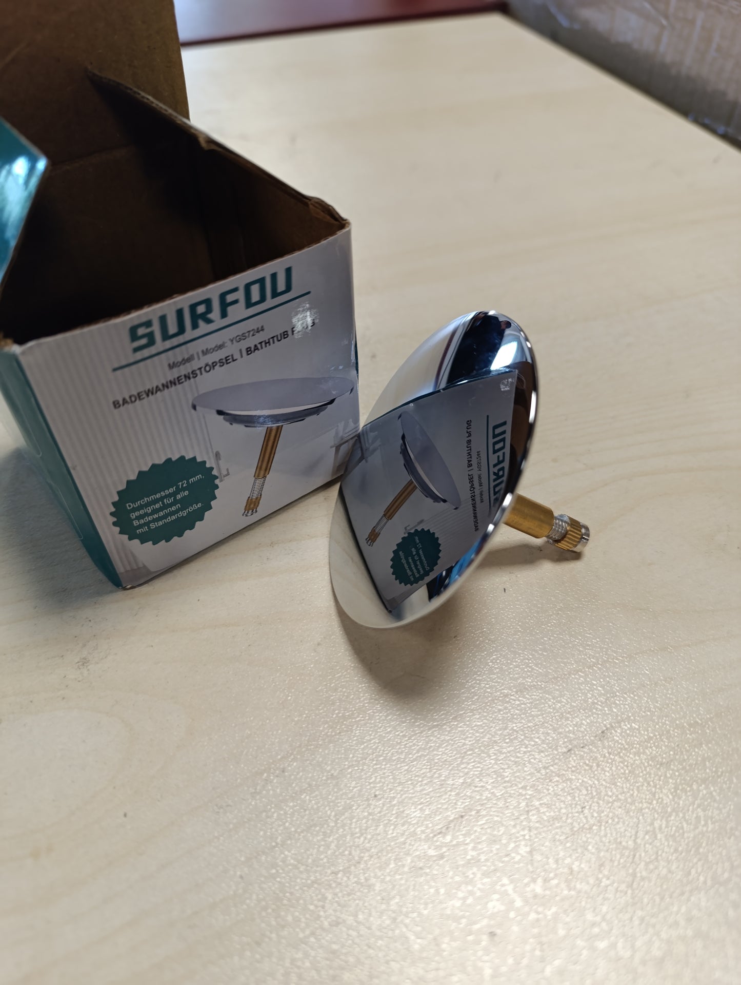 215807 - SURFOU Tapë për vaskë, Diametër 72 mm, Unazë Vulosëse 44 mm