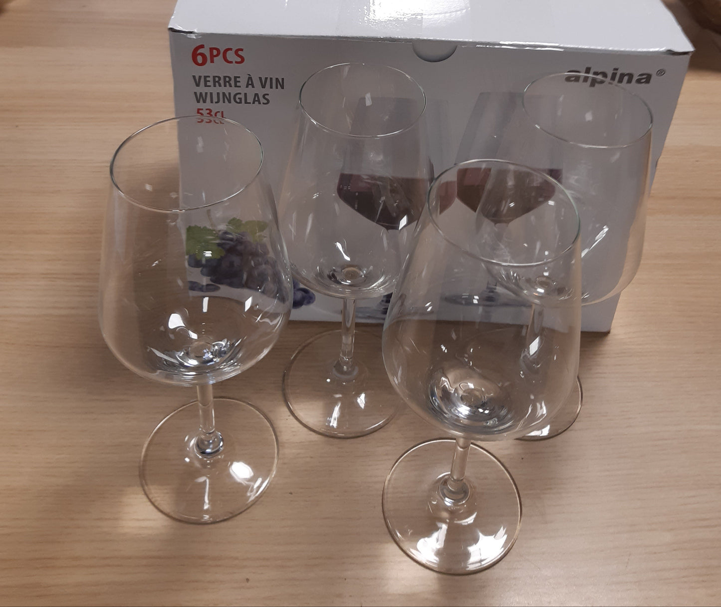 215185 - ALPINA Set me 4 Gota Vere, 53cl, Mund të lahet në lavastovilje