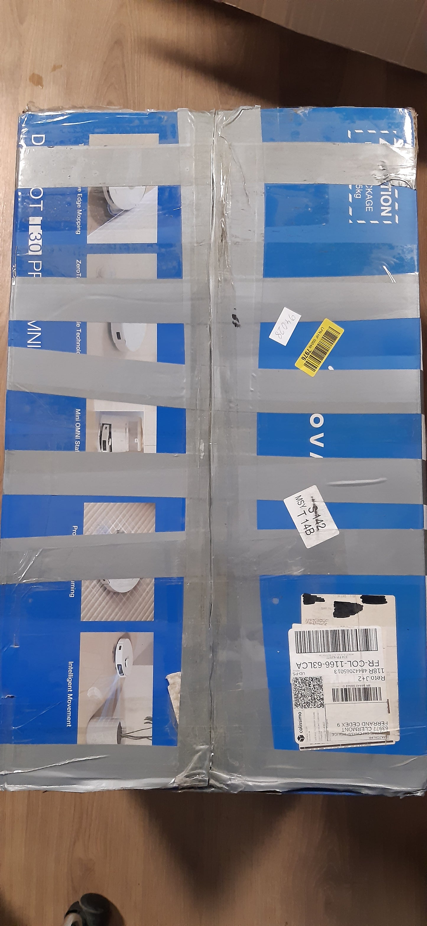 94028 - ECOVACS - Fshesë Robotike DEEBOT T30 Pro Omni Mini Station, TruEdge (Tërheqje Adaptive), Fuqia e Thithjes 11,000 PA, Pastrim me Mop me Ujë të Ngrohtë, Pastrim i Thellë, Teknologjia ZeroTangle