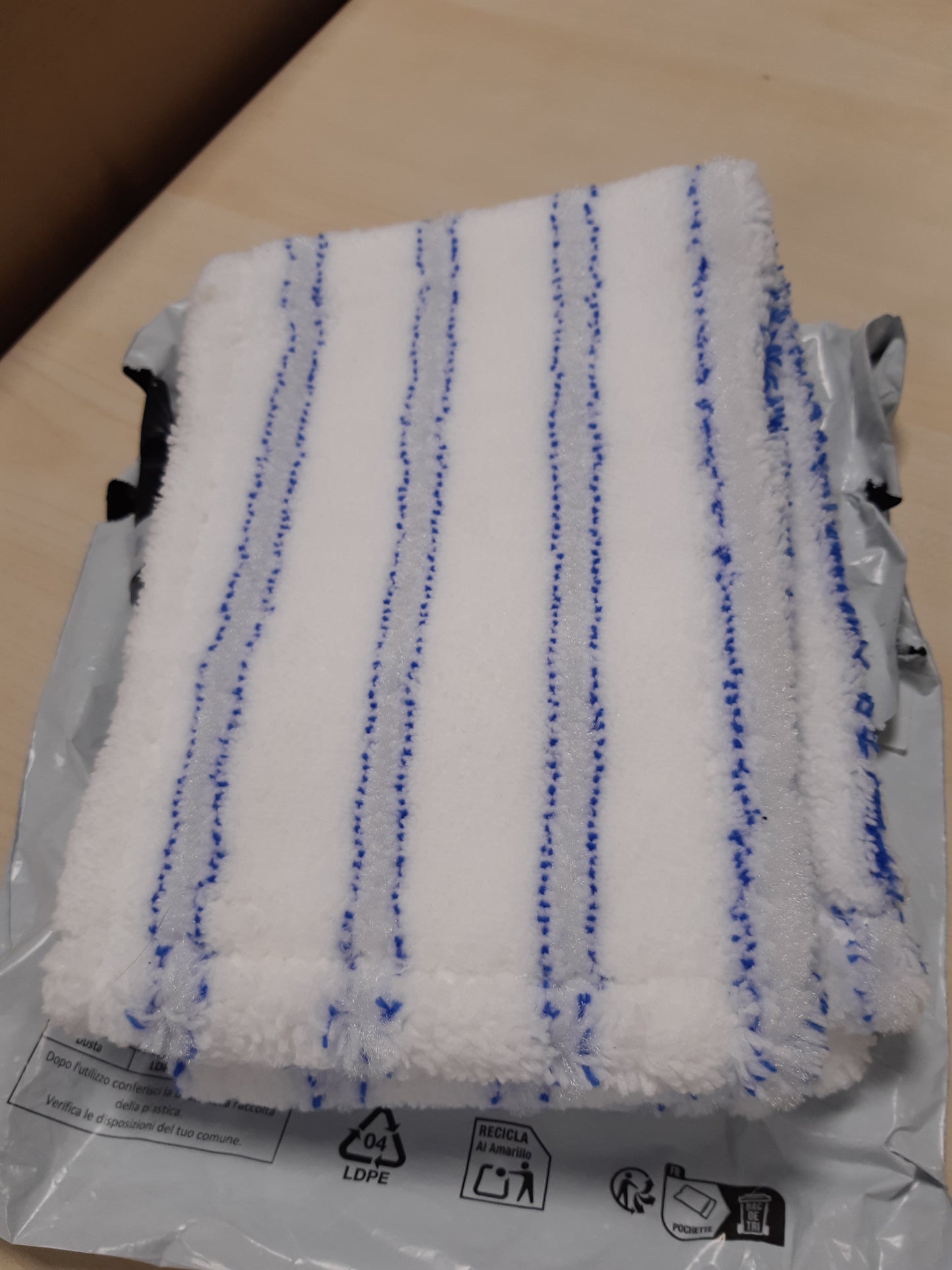 163045 - MOPPI GERMANY Mbulesa Zëvendësuese për Mop, Set i Dyfishtë, 40cm, Mikrofibër, Përdorim për Dysheme dhe Laminat