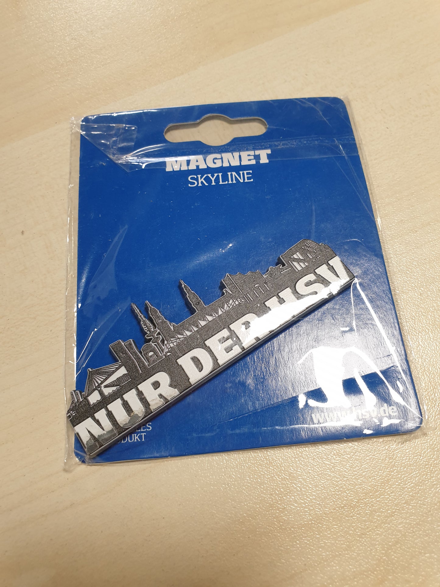 254006 - HAMBURGER SV HSV Magnet Skyline Metall