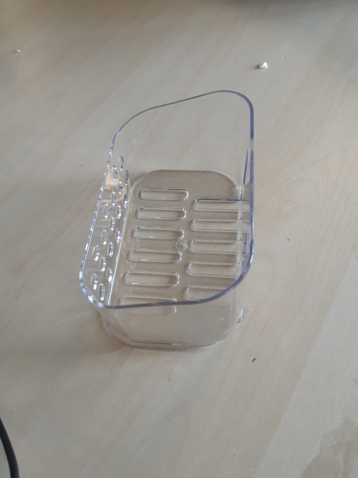 168898 - ETTORI Raft Dushi i Vogël, pa Shpim, Organizues Banje, i Montuar në Mur, Material Transparent