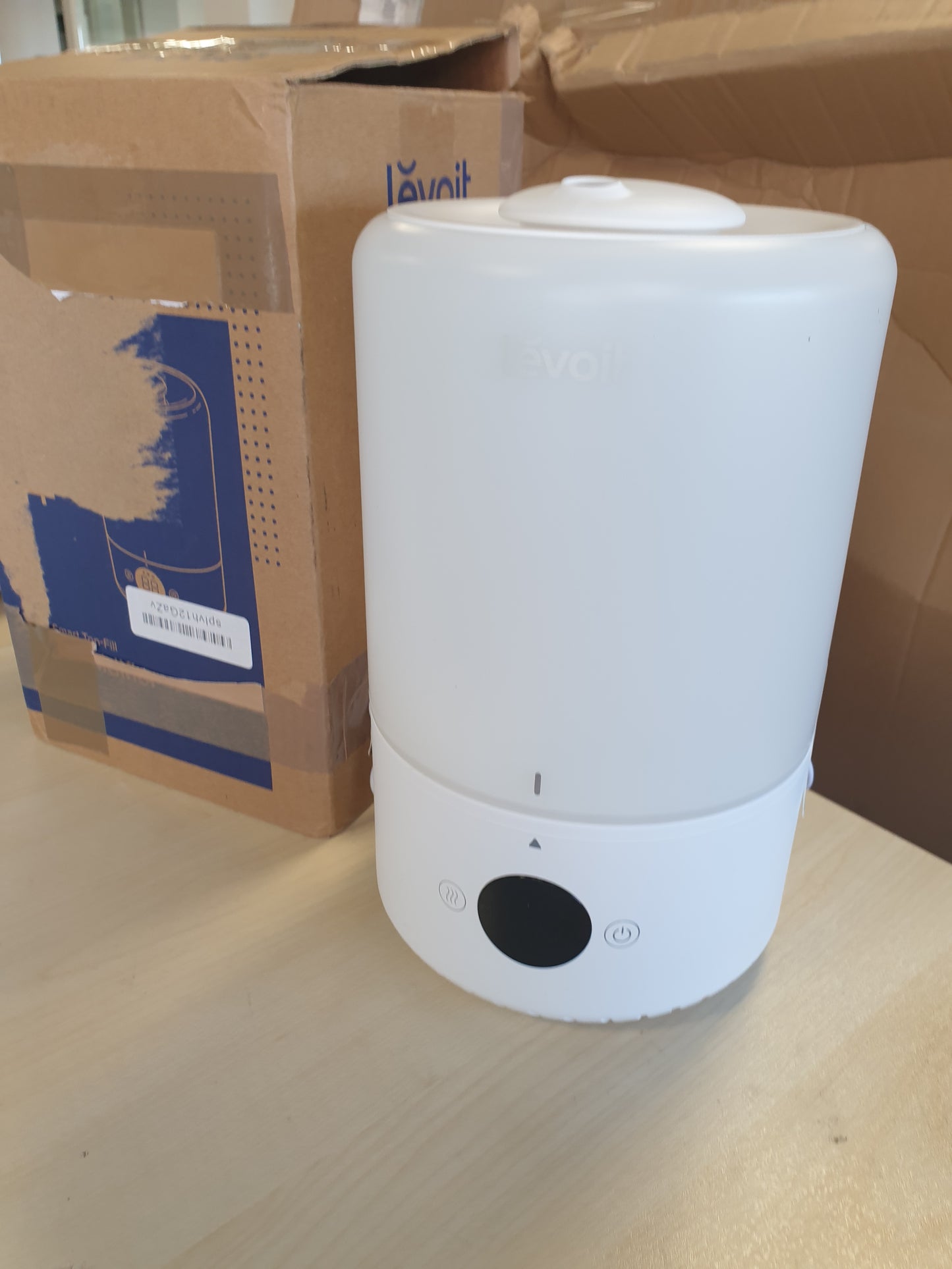 221283 - LEVOIT - Lagështues ajri Smart Baby, Mbushje nga Sipër, 3L, me Alexa dhe Aplikacion, Mjegull dhe Difuzues Ftohës Ultrasonik, 19dB i Qetë, Kohëmatës, Pa BPA, Dual 200s, i Bardhë