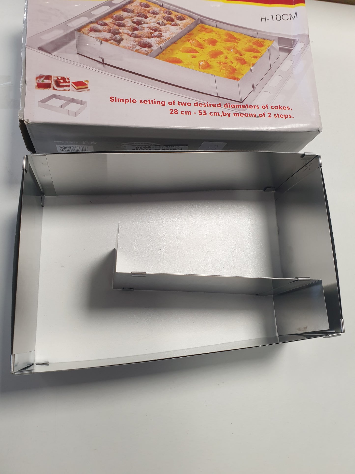 256753 - Kornizë Pjekjeje LDXDRU 2 Pjesë e Rregullueshme 18x32 deri në 28x53cm