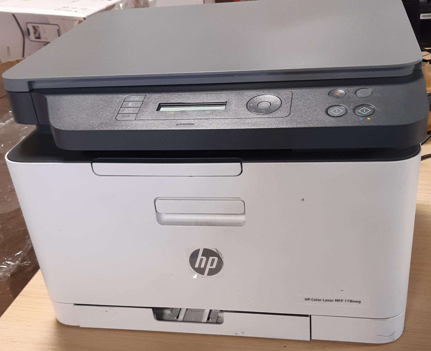126063 - HP COLOR LASERJET - Printer Shumëfunksional MFP 178nw 4ZB96A, Format A4, Printim Manual me Ngjyra Dypalëshe, 18 Fqj./min, USB, Wi-Fi, Ethernet, Ekran LCD me Ikona, i Bardhë