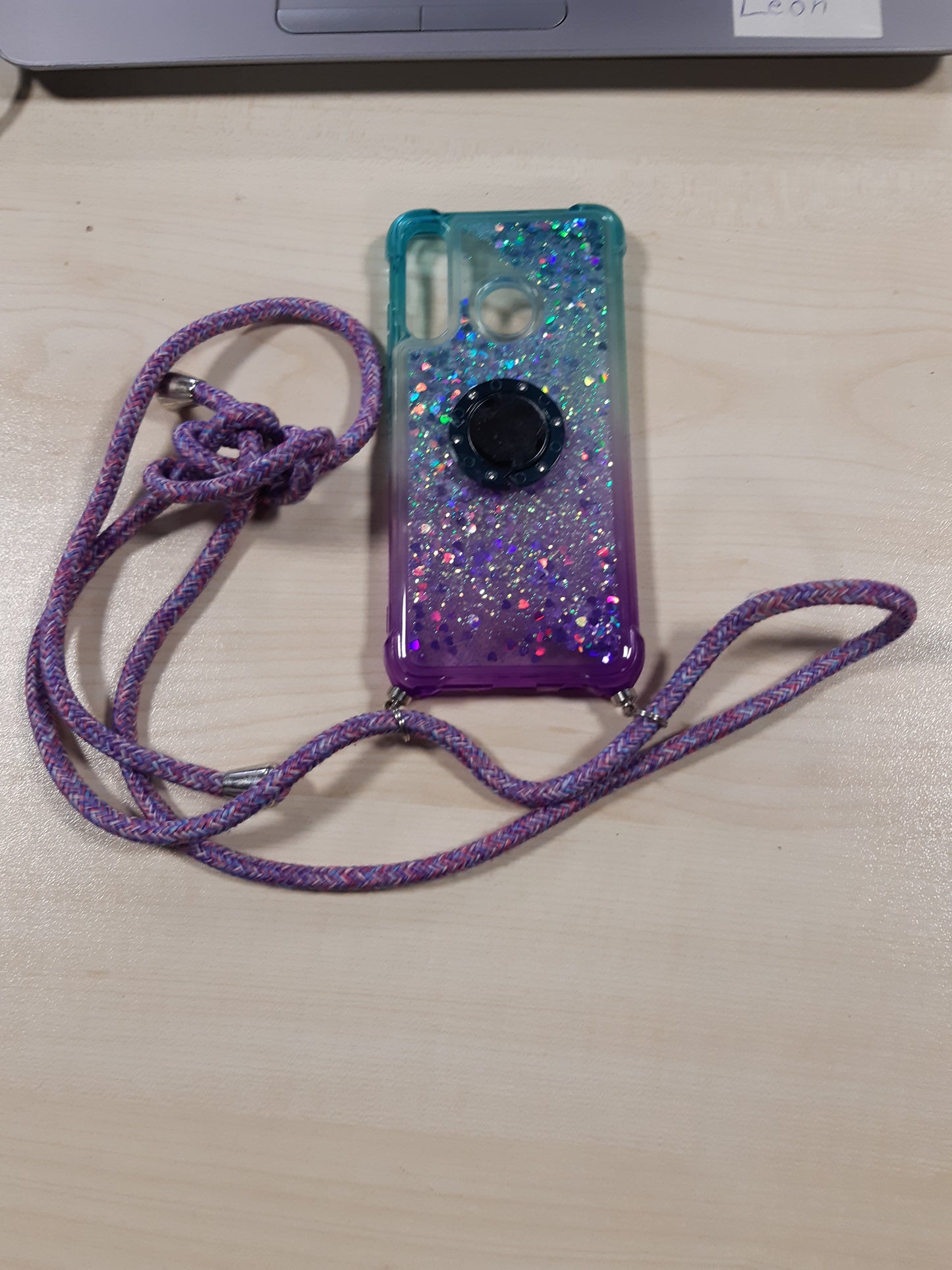 190328 - MXKOCO: Gjerdan Telefoni i Përputhshëm me Huawei P30 Lite, me Mbrojtëse me Rërë të Lëvizshme dhe Shkëlqim, Rrip Kryqëzues dhe Qafë, Kordon me Mbrojtëse, Dizajn Elegant