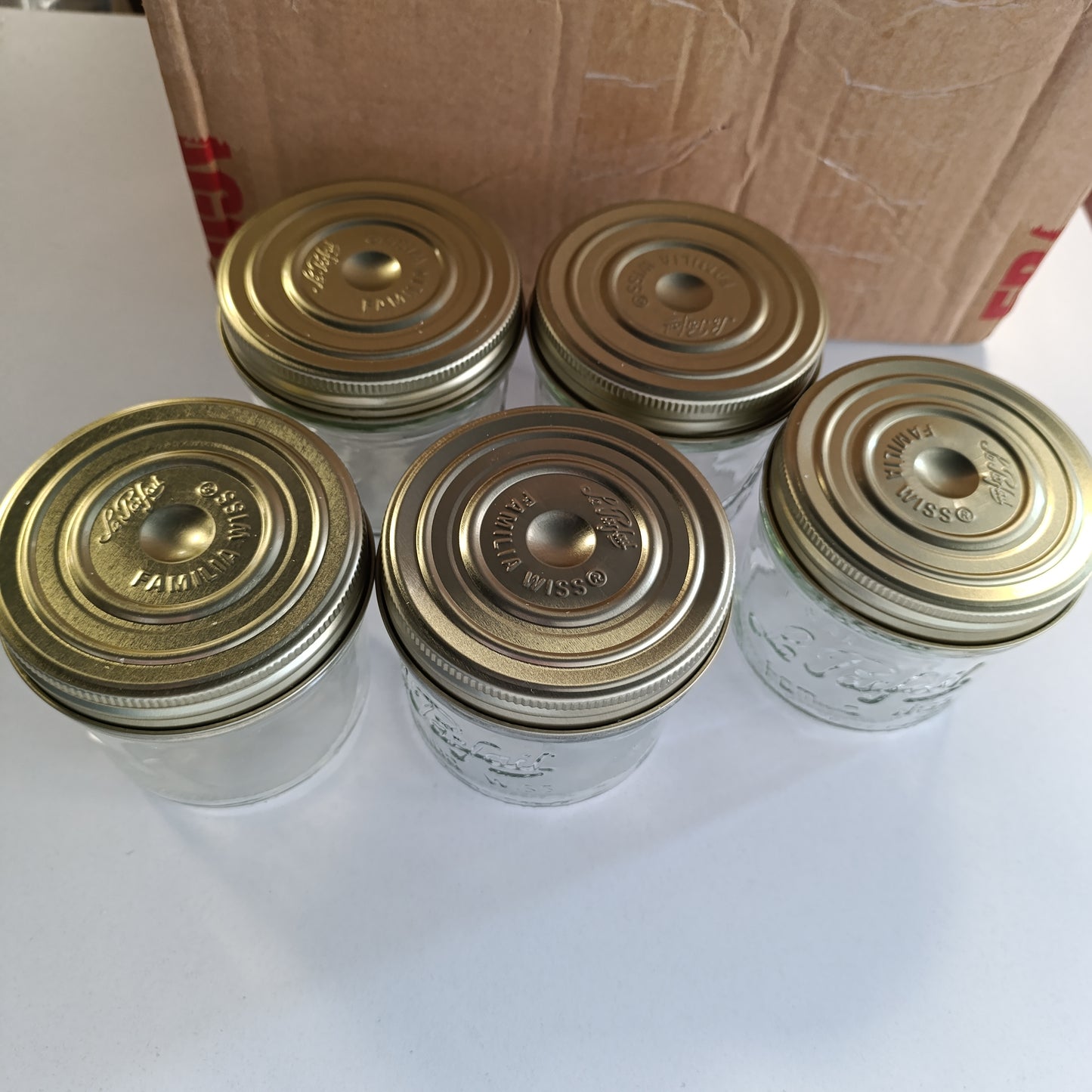 185324 - LE PARFAIT - Pako me 5 Tarrinas Familia Wiss, Kapaciteti 500g