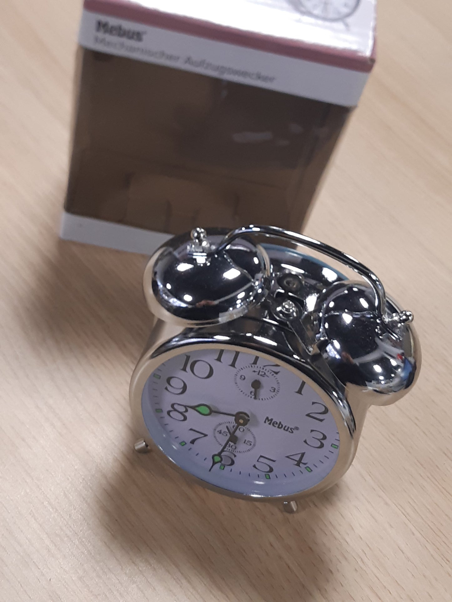 137450 - ROLEX - Orë Mekanike Retro me Zile Klasike dhe Akrepa të Ndriçuar, Ngjyra: Argjendtë