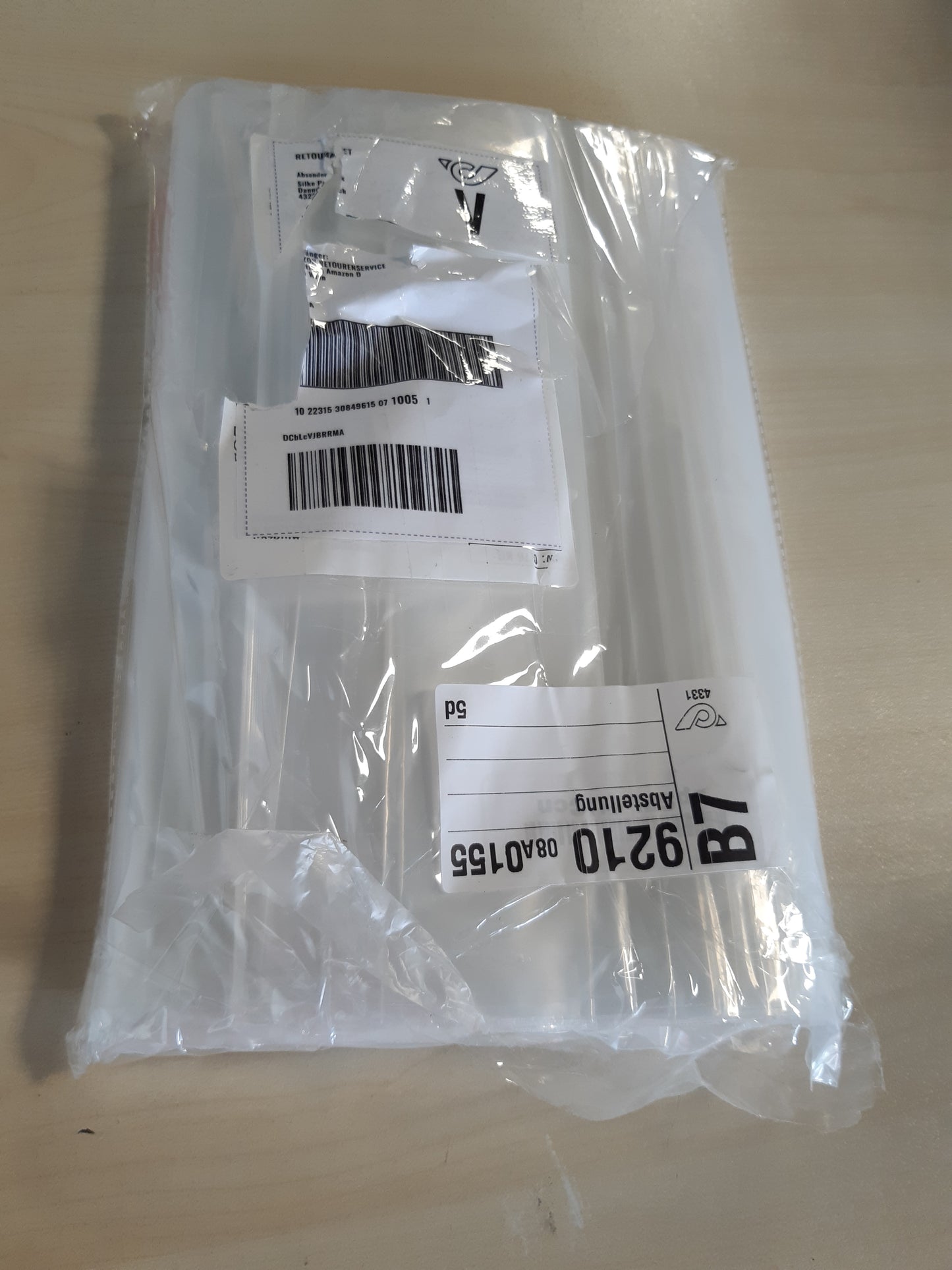 216681 - 50 Qese të Mëdha me Zinxhir të Ripërdorshme 30 x 40 cm - Qese Transparente - Plastike