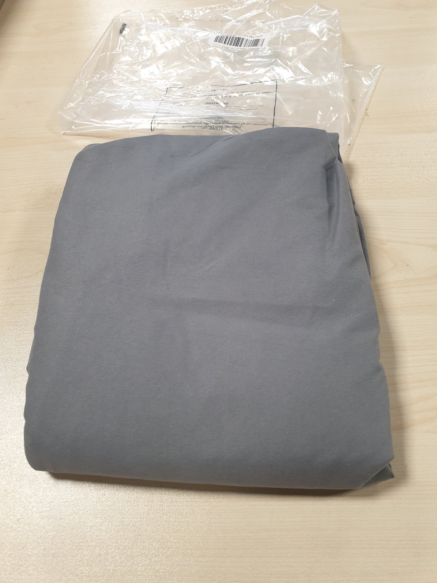 248609 - Çarçaf i montuar 100x200 cm Gri e Errët, shumë i thellë për dyshekë deri në 30 cm (12"), Mikrofibër, rezistent ndaj tkurrjes dhe ngjyrës, Oeko-TEX