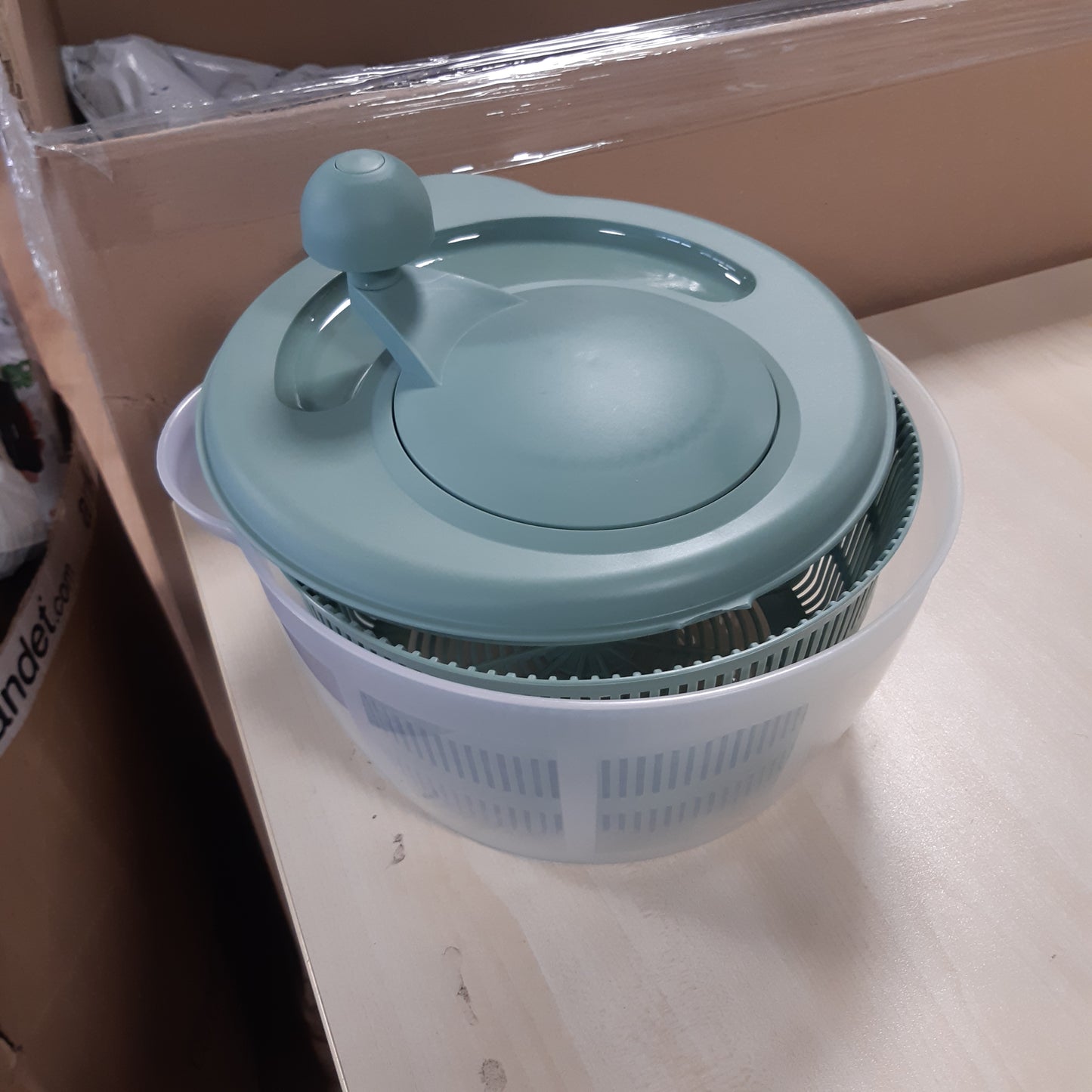 251880 - Westmark 2432224M Enë për sallatë, Kapaciteti: 5 litra, ø 26 cm, Plastikë, Pa BPA, Fortuna, Jeshile mente
