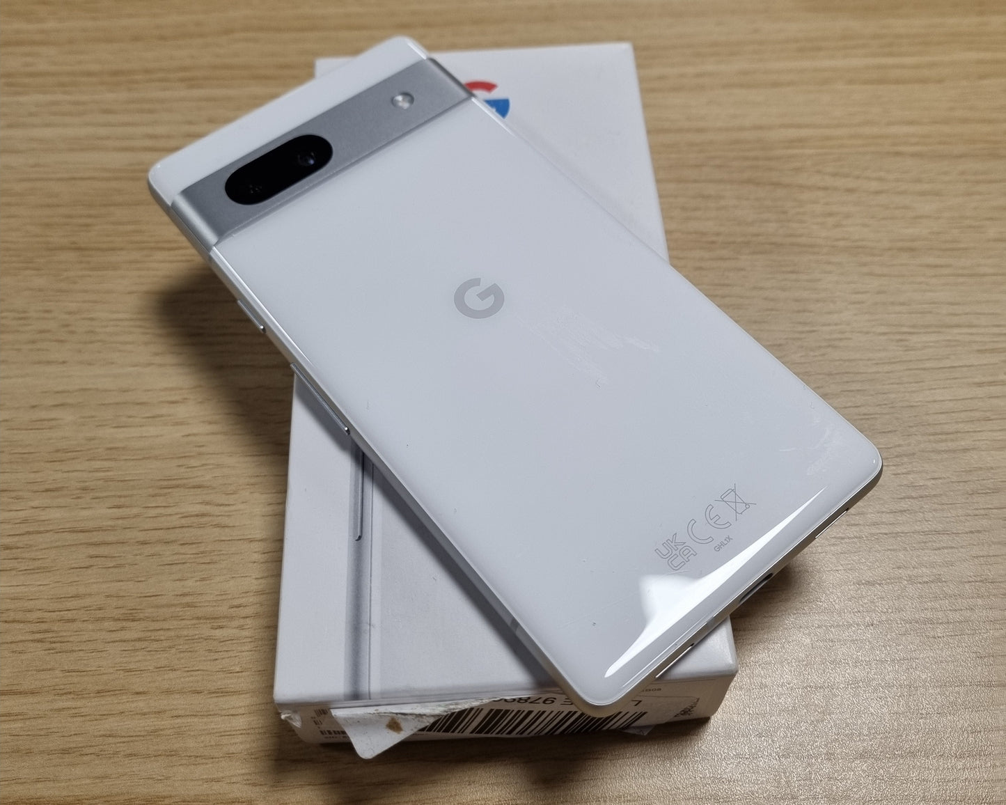 127168 - GOOGLE Pixel 7a - Telefon 5G, Android, Kamera e Gjerë, Memorie 128GB, Jetëgjatësi e Baterisë 24 Orë - Bardhë Akulli