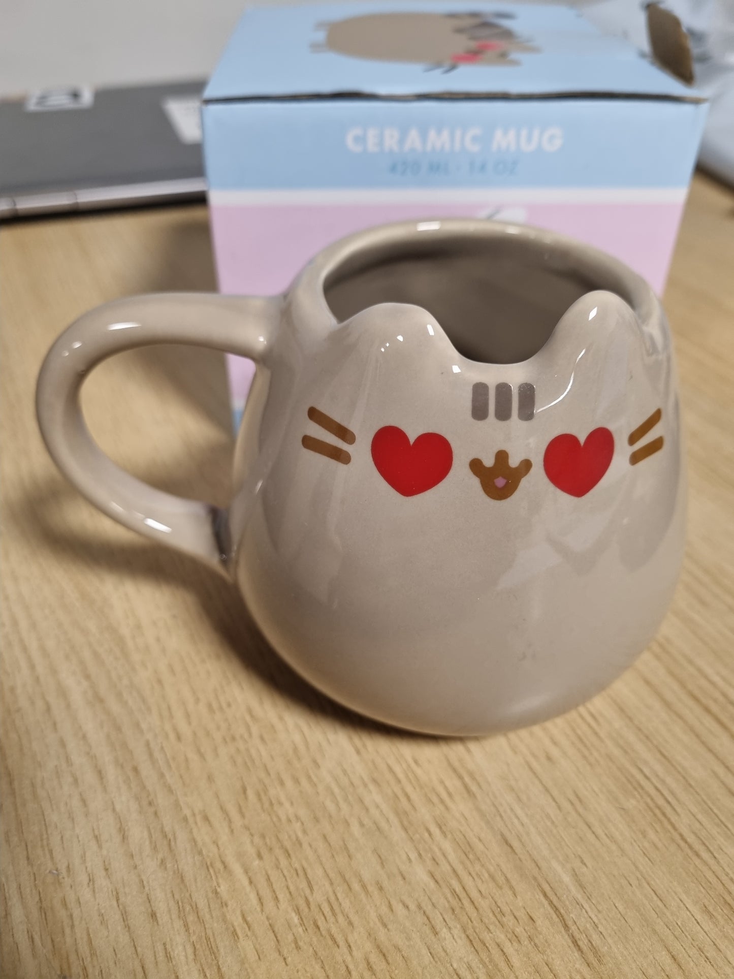 219219 - GRUPO ERIK Filxhan kafeje 3D, Filxhan çaji Pusheen Cat, Filxhan qeramik, Madhësia 10 x 10.5 cm, Kapaciteti 420 ml