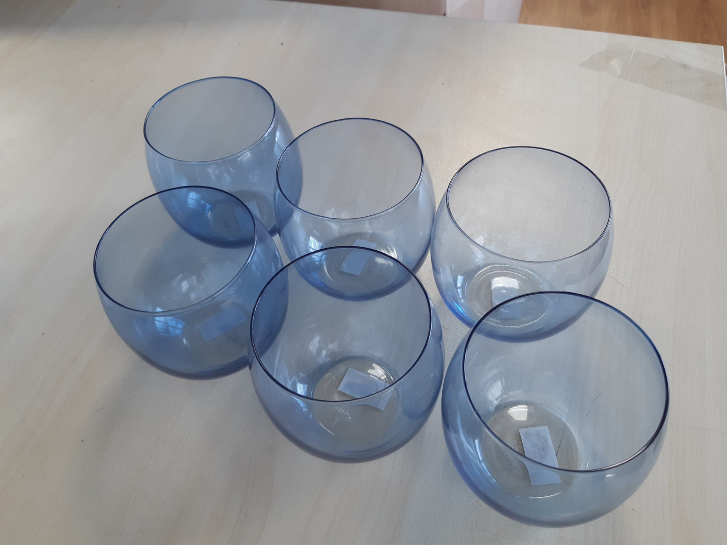 187603 - H&H - Set Gota Prej Qelqi, 6 Copë, Ngjyra Qielli Blu - Përdorim i Përditshëm dhe për Festa