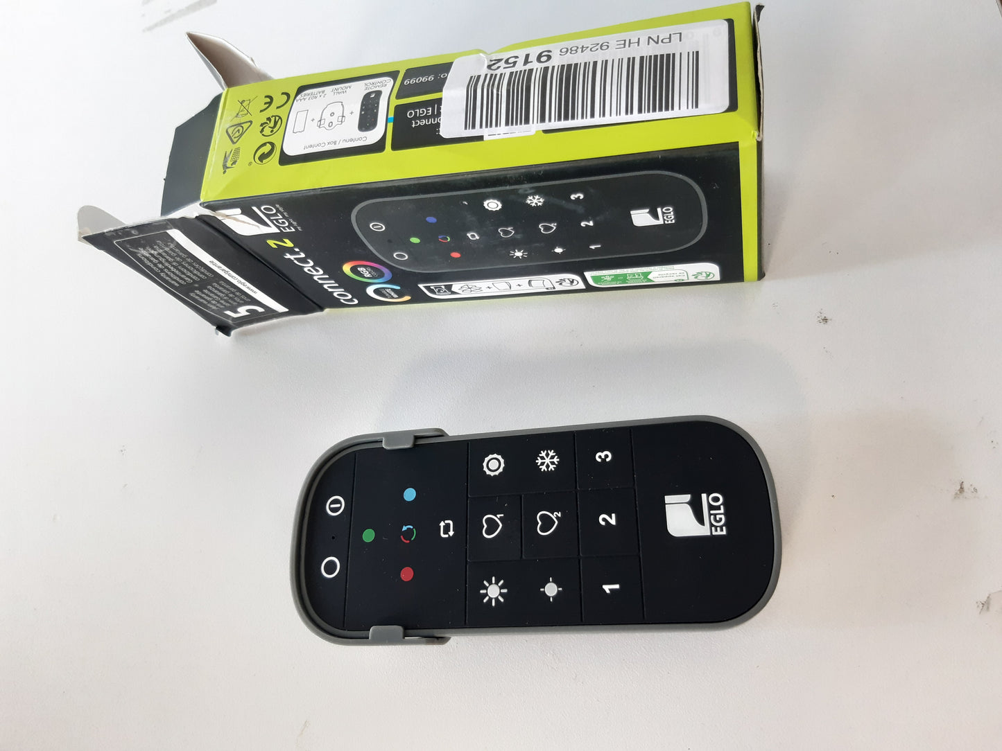 180055 - EGLO CONNECT.Z Telekomandë për Smart Home 2.0, Aksesor ZigBee për Ndriçim, Material: Plastike e Zezë dhe Gri, Funksionon me Bateri