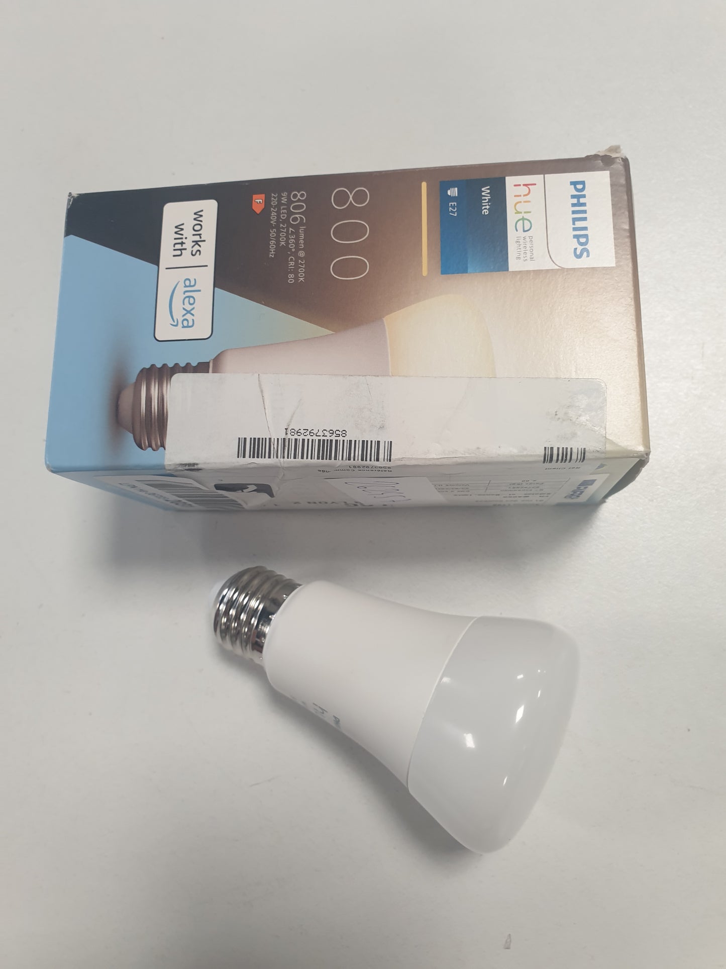 262457 - Philips Hue Dritë LED E Bardhë E27, 1 Dritë (806 lm), Llambë e Errësueshme, Kontroll Inteligjent
