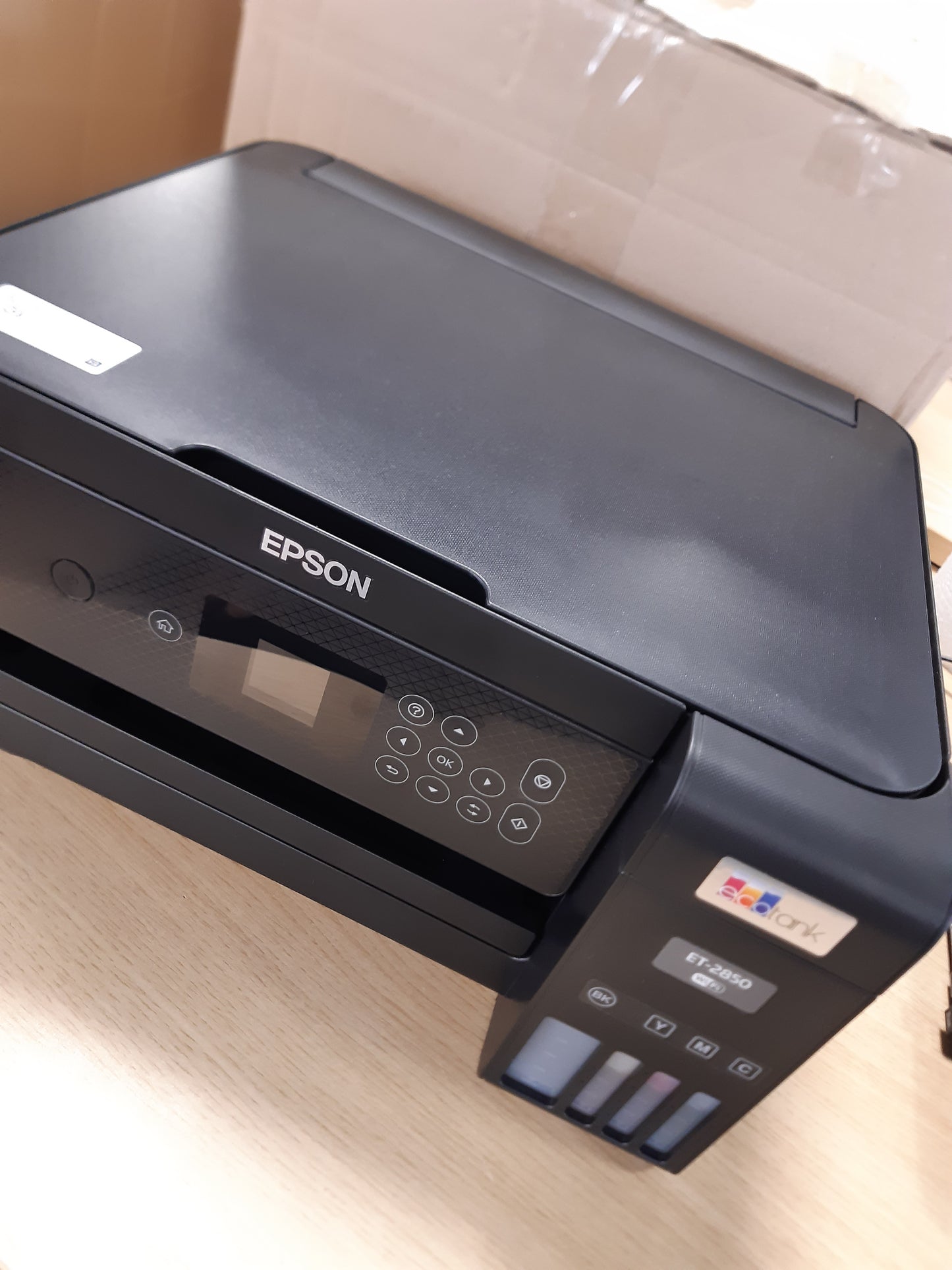 126031 - EPSON Printer Shumëfunksional EcoTank ET-2850 A4, me Wi-Fi, me Depozitë Boje, Furnizim Boje për 3 Vjet, ngjyra e Zi
