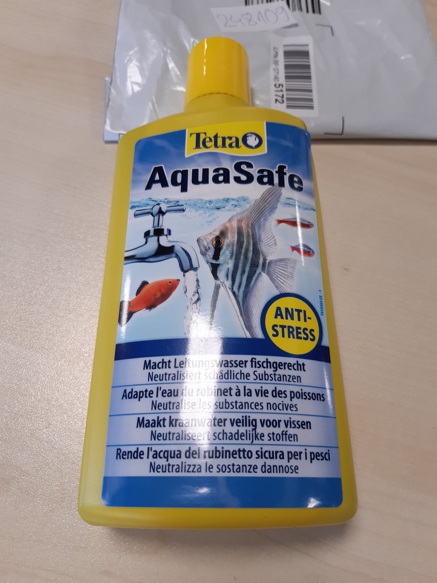 248109 - TETRA AquaSafe Kondicioner uji 500 ml për akuarium, neutralizon substancat e dëmshme