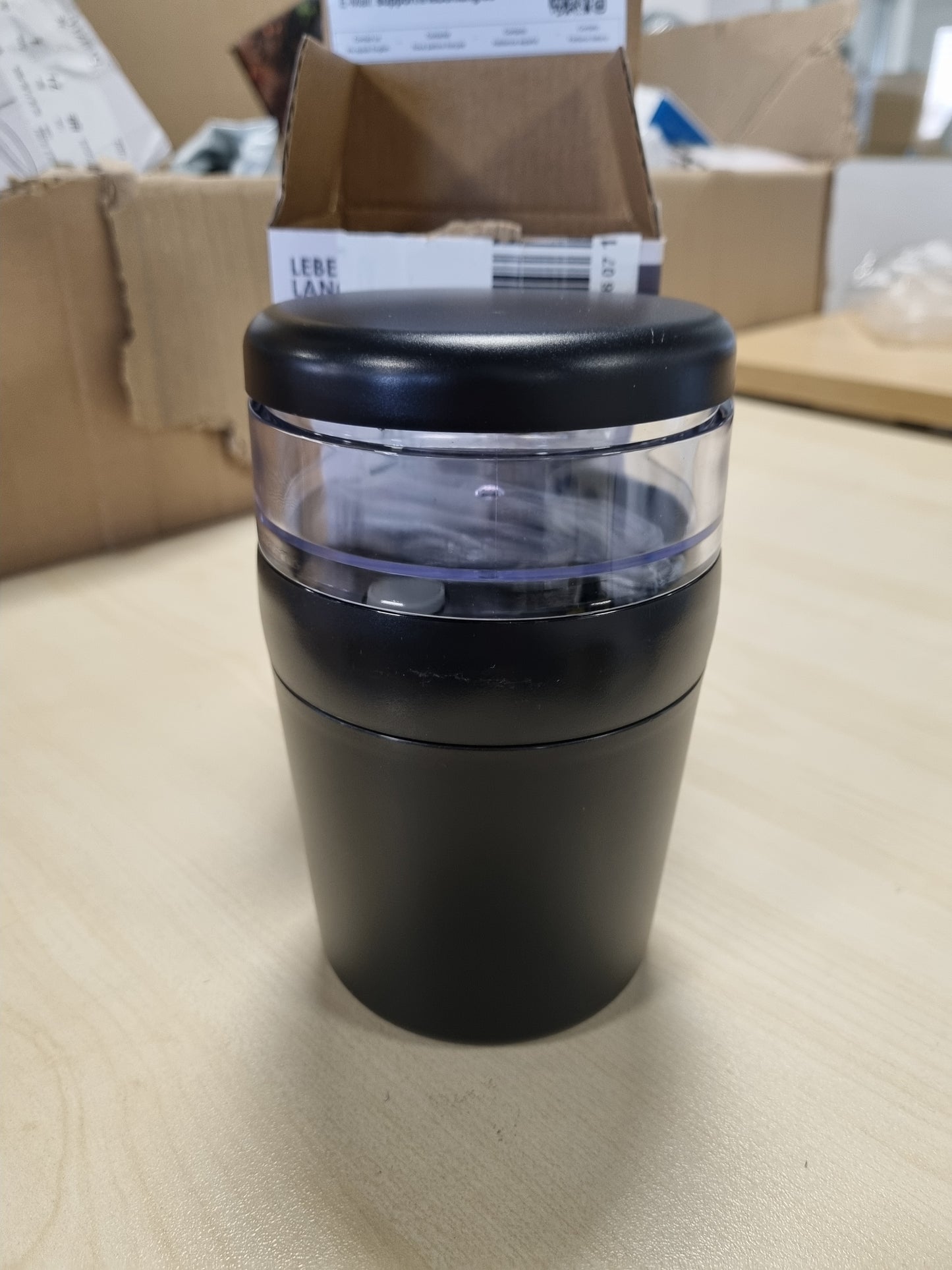 233994 - LIFELONG Filxhan për Musli me Lugë, 650ml, mur i brendshëm çelik inoks izolues, filxhan për musli me 2 gota 500ml + 150ml