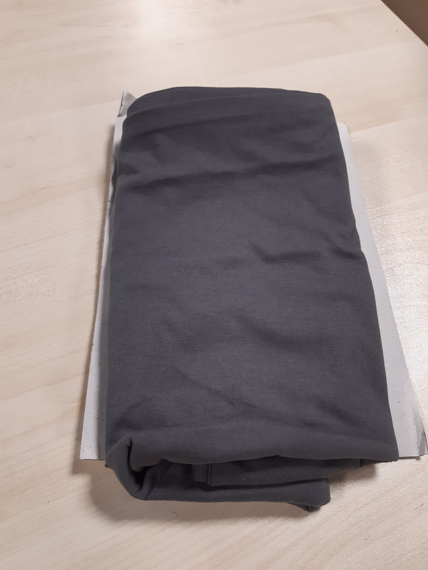 202989 - BLUMTAL - Mbulesë Jastëku prej Pambuku Jerse 100% (Set Prej 2 Copësh), 50x50 cm, i Çertifikuar Oeko-Tex, Antracit, me Zinxhir për Jastëkë Dekorativë 50x50