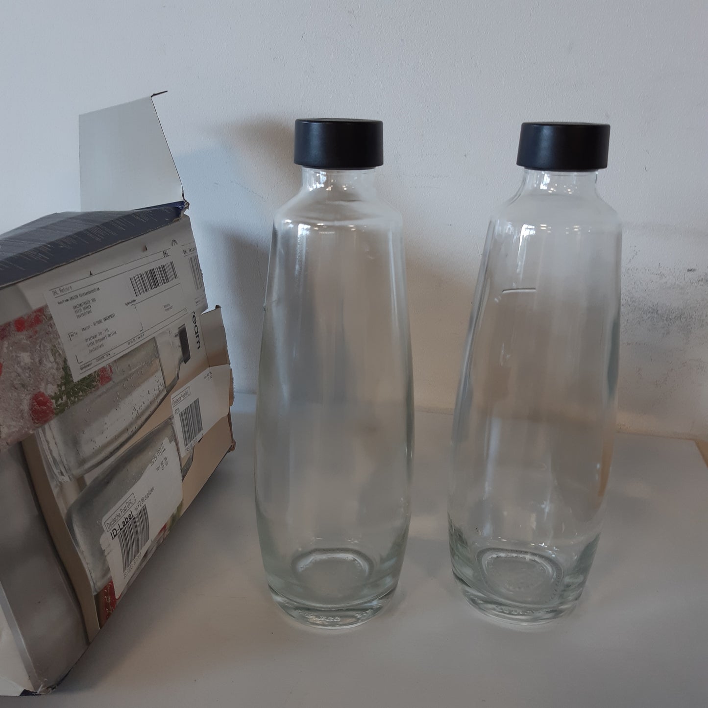 219416 - SodaStream Shishe qelqi 1L DUO, mund të lahet në lavastovilje, e pajtueshme me DUO dhe E-DUO, paketim me 2 copë