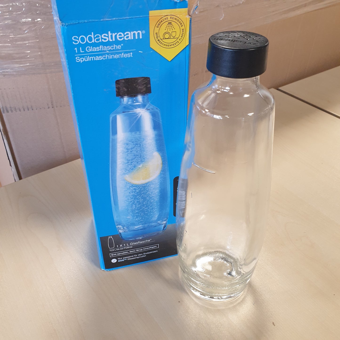 202392 - SODASTREAM Shishe Qelqi 1L, e Pajtueshme me SodaStream DUO dhe E-DUO, 1 Pako