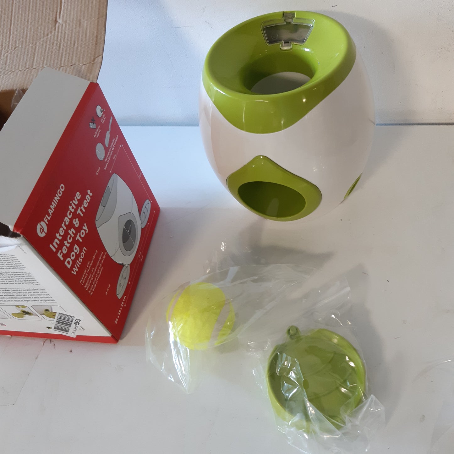214057 - WILSON Lodër Qeni, Top Automatik dhe Lodër Interaktive me Çmime + Top Tenisi 18 cm