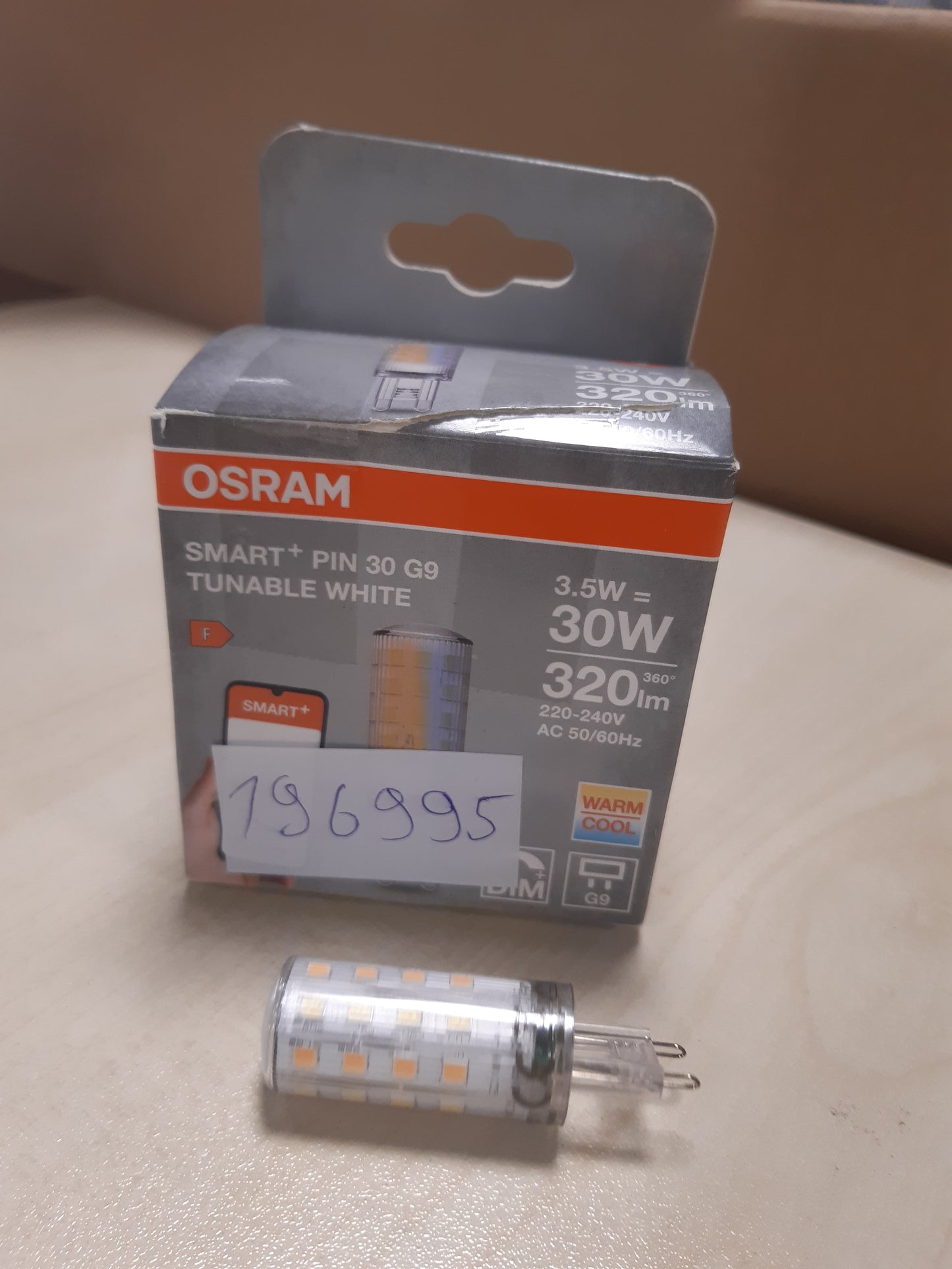 196995 - OSRAM - Llambë LED SMART+ WiFi SPECIAL PIN CL 30, 3.5W, 320lm, me bazë G9, 2700K-6500K, e errësueshme, jetëgjatësi e madhe, i kontrolluar me aplikacion