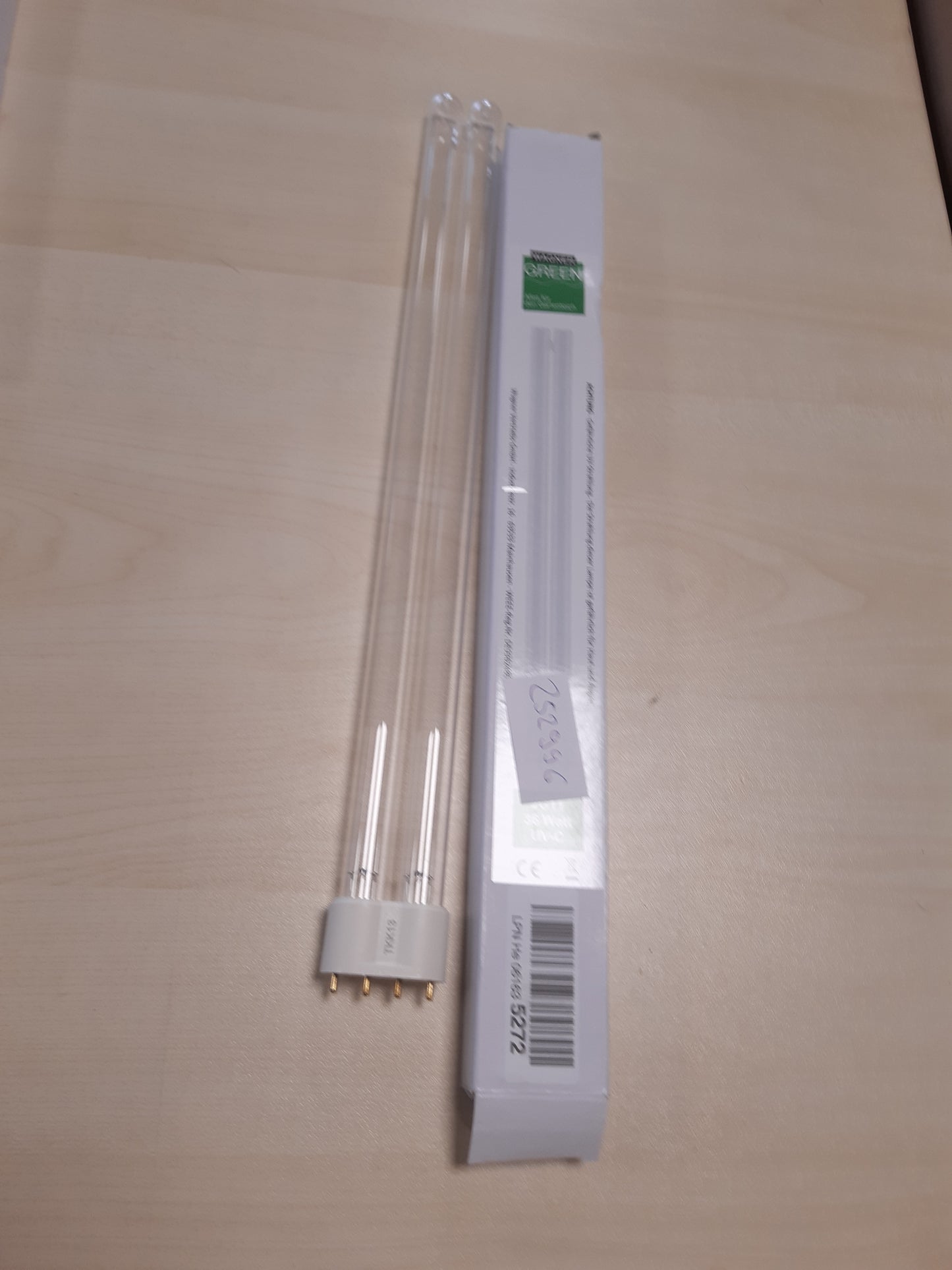 252990 - WAGNER Llambë zëvendësuese Green UVC 2G11 PL-L për filtrin e pellgut, 36 vat