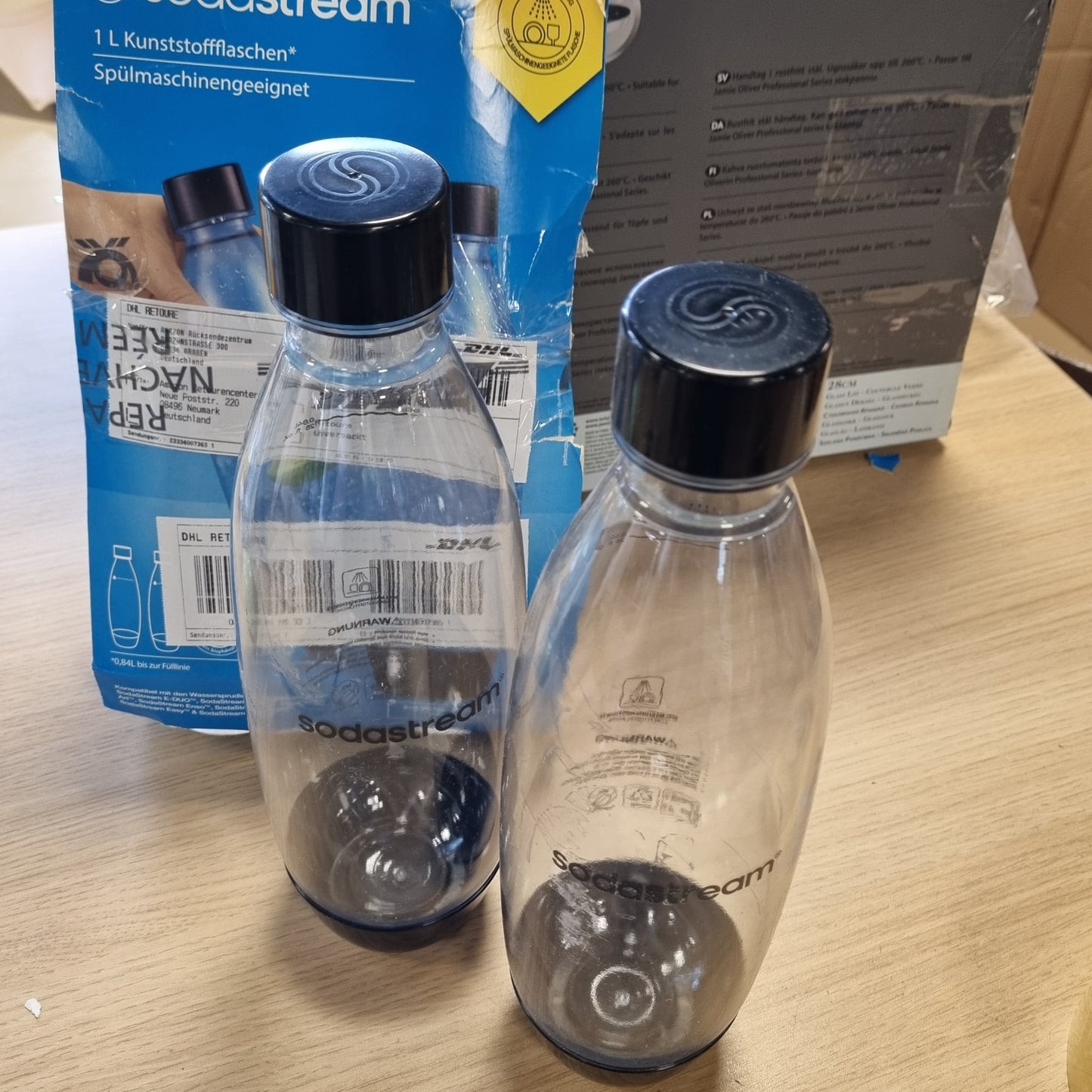 215567 - SODASTREAM Shishe plastike FUSE 0.8L pa BPA, e zezë, Pako me 2 copë