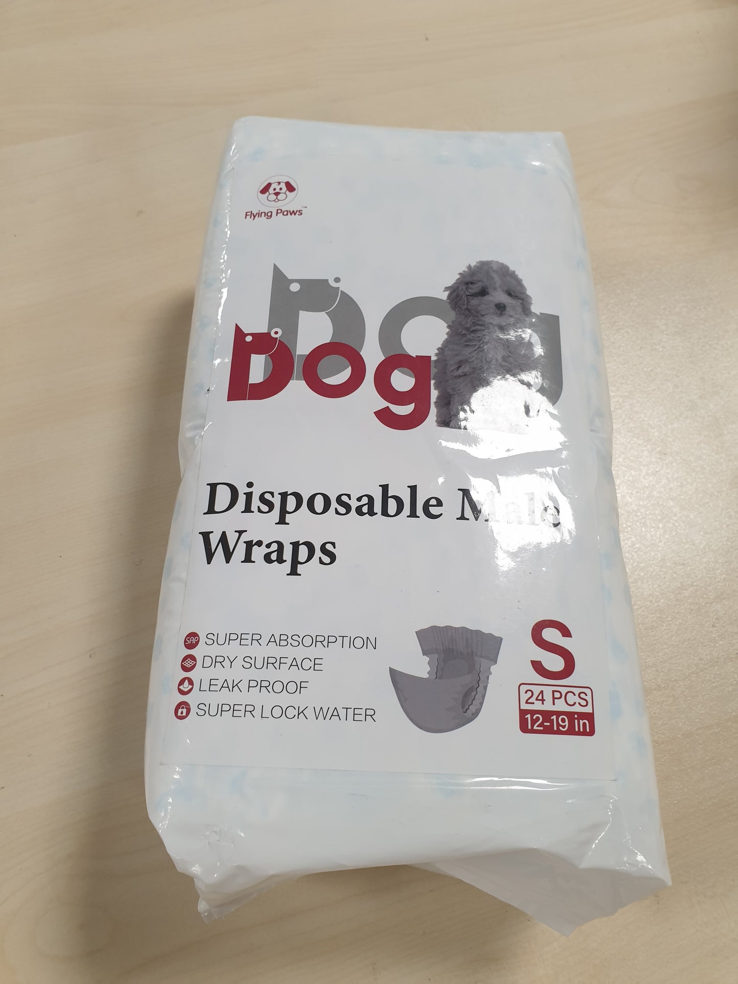 229147 - PELENA TË DISPONUESHME PËR QEN FLYING PAWS, PELENA SUPER ABSORBUSE PËR QEN MESHKU ME PROBLEME ME SHENJAT