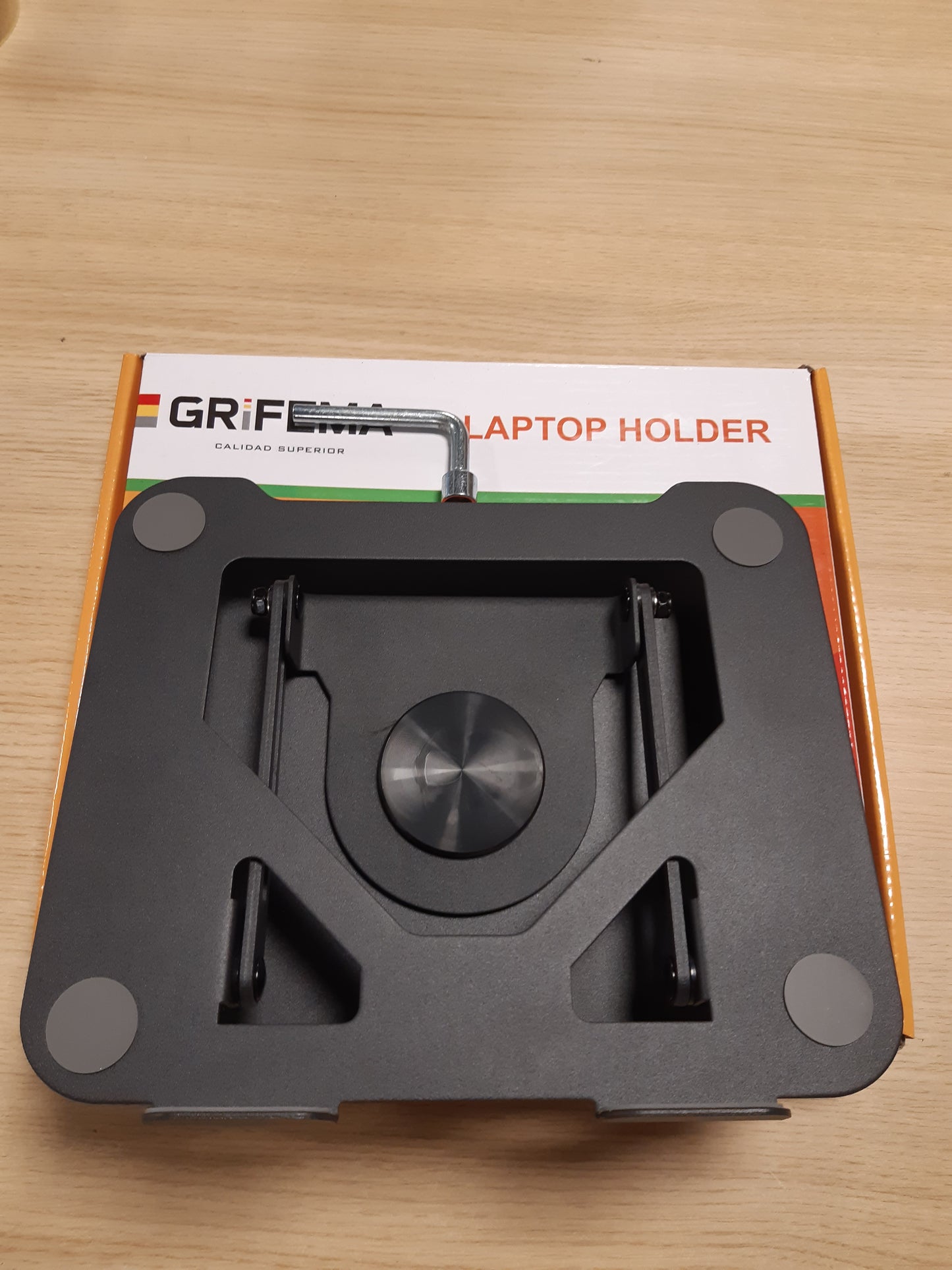 266840 - GRIFEMA Mbështetëse Laptopi Ergonomike me Rrotullim 360° GB1050, e Rregullueshme në Lartësi, e Palosshme, e Ventiluar, e Kompatibile me MacBook Air/Pro, Dell dhe Laptopët 11-17 Inç, E Zezë