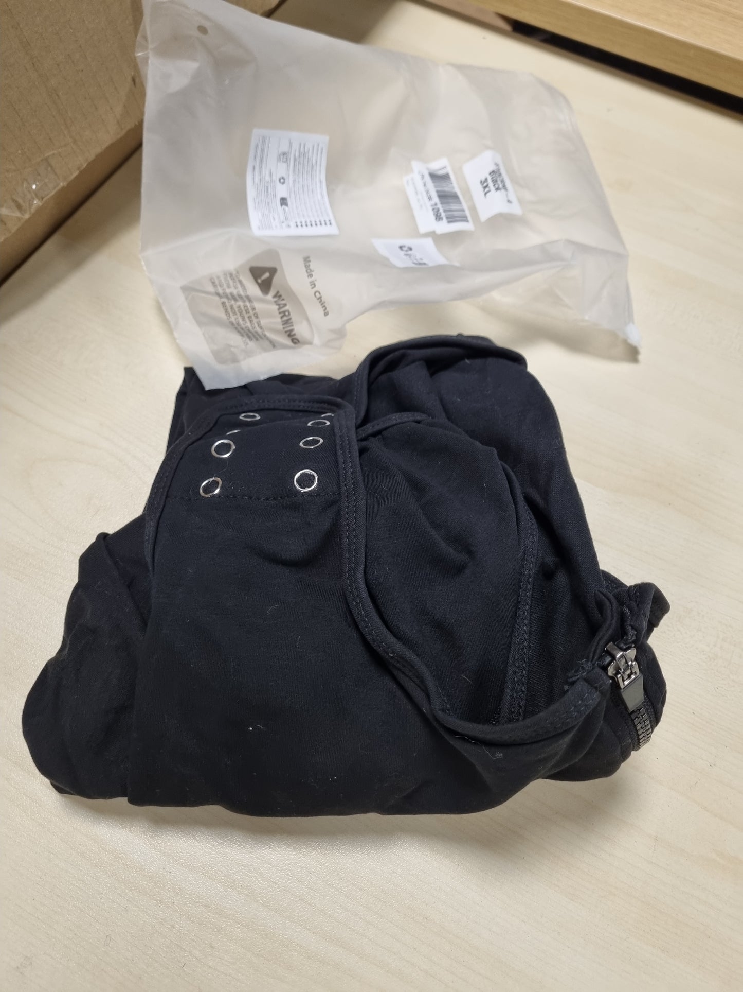 214088 - PUMYPOREITY Kostum Mbrojtës Plagësh për Qen, Trup Pas Sterilizimit, E Zezë, 3XL