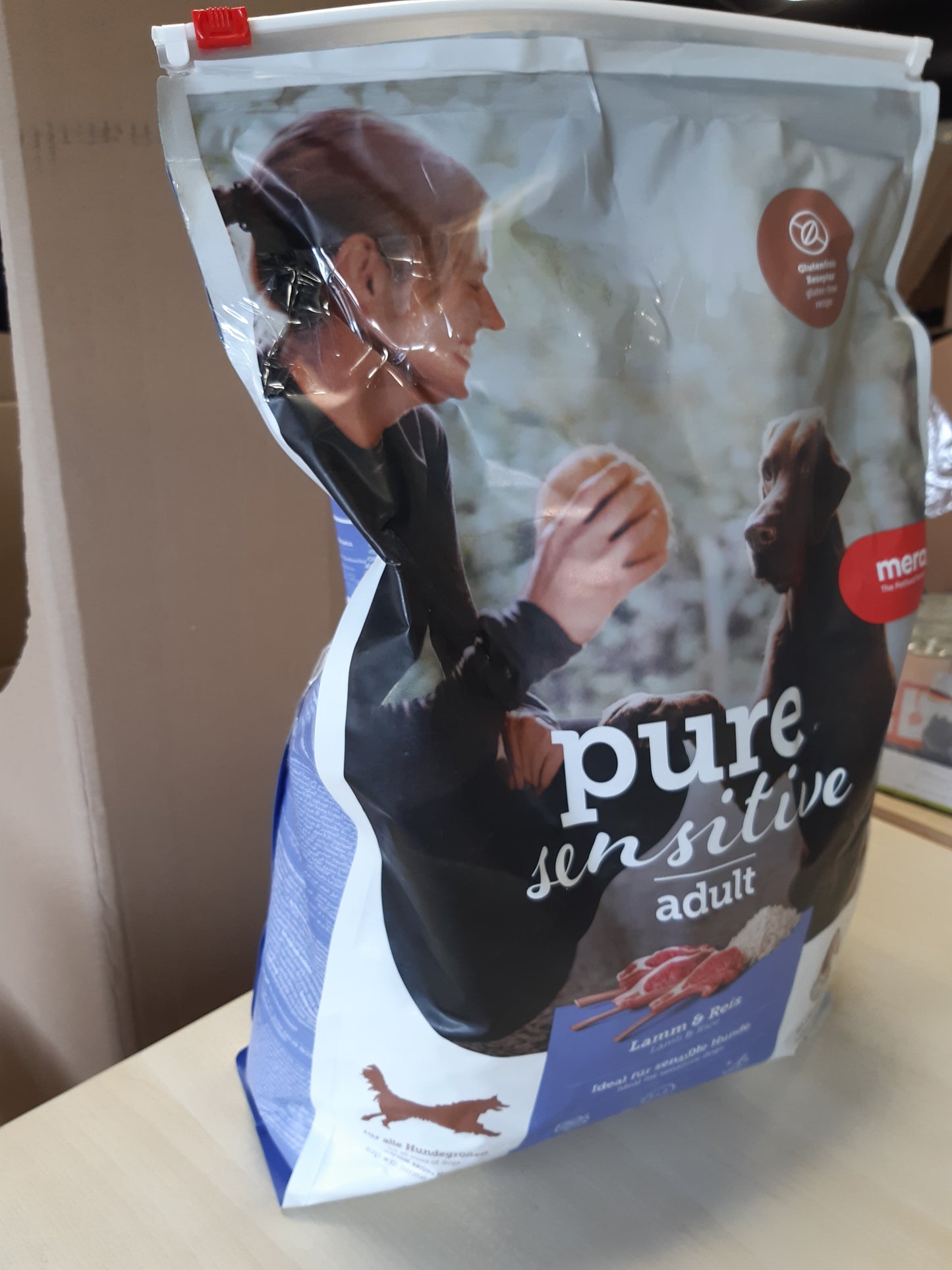 251439 - MERA Pure Sensitive Lamb & Oriz, ushqim i thatë për qen të ndjeshëm, 4 kg, pa grurë dhe sheqer
