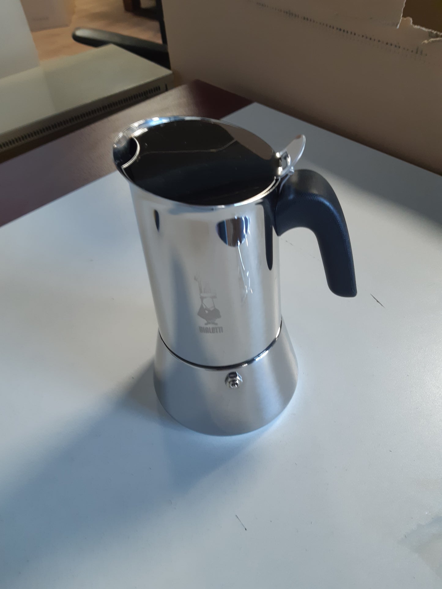 260694 - BIALETTI | Venus Induction, Makinë kafeje Espresso prej çeliku inox, e përshtatshme për të gjitha llojet e sobave, 10 gota (460 ml), Alumini, Argjend