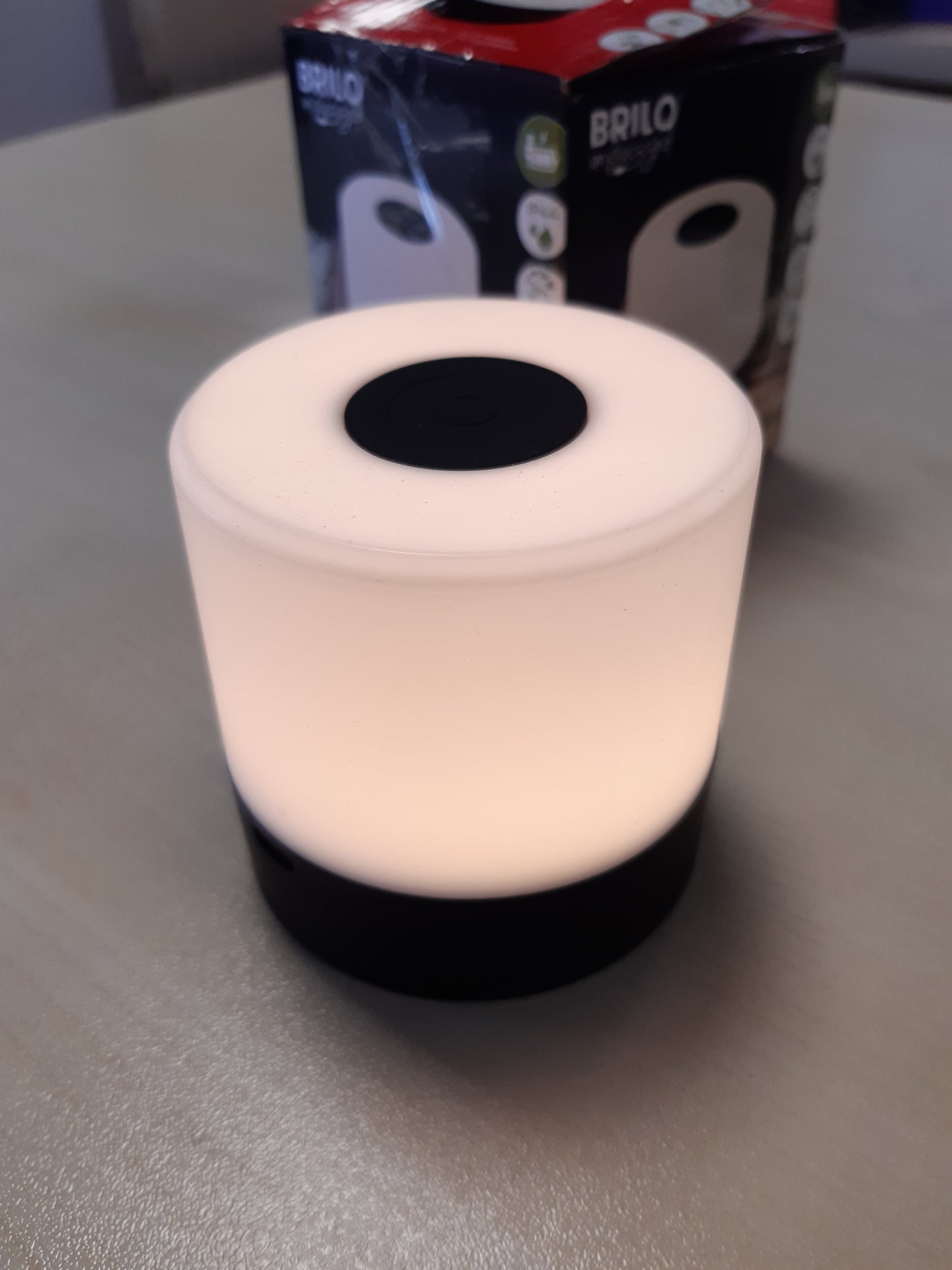 257884 - BRILONER, Llambë Mini LED Pa Tel, 7 cm, Llambë Komodine me Prekje, për Brenda dhe Jashtë