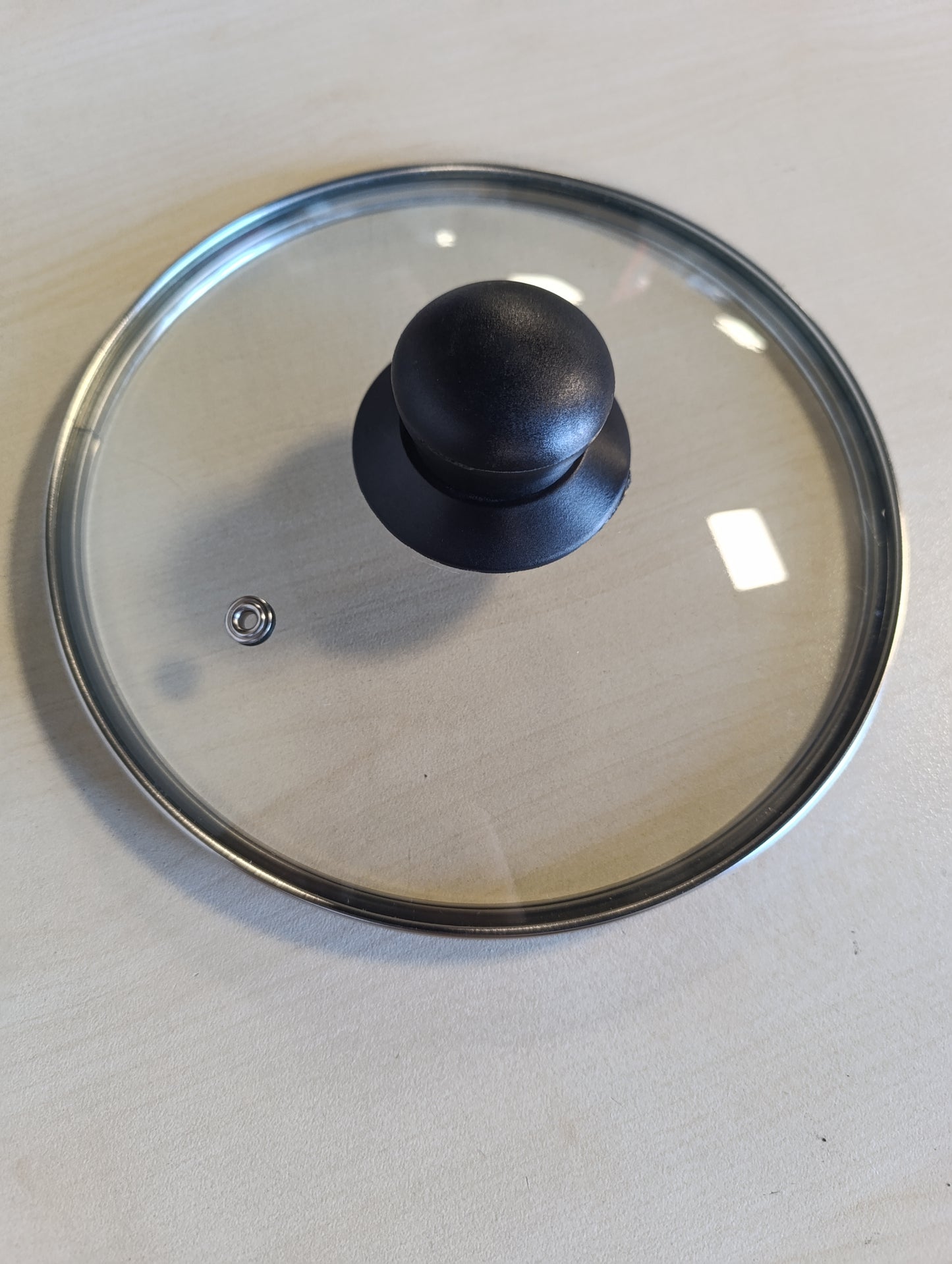 258294 - ZANETTI Kapak Qelqi me Dorezë për Tenxhere dhe Tiganë Diametër 18 cm