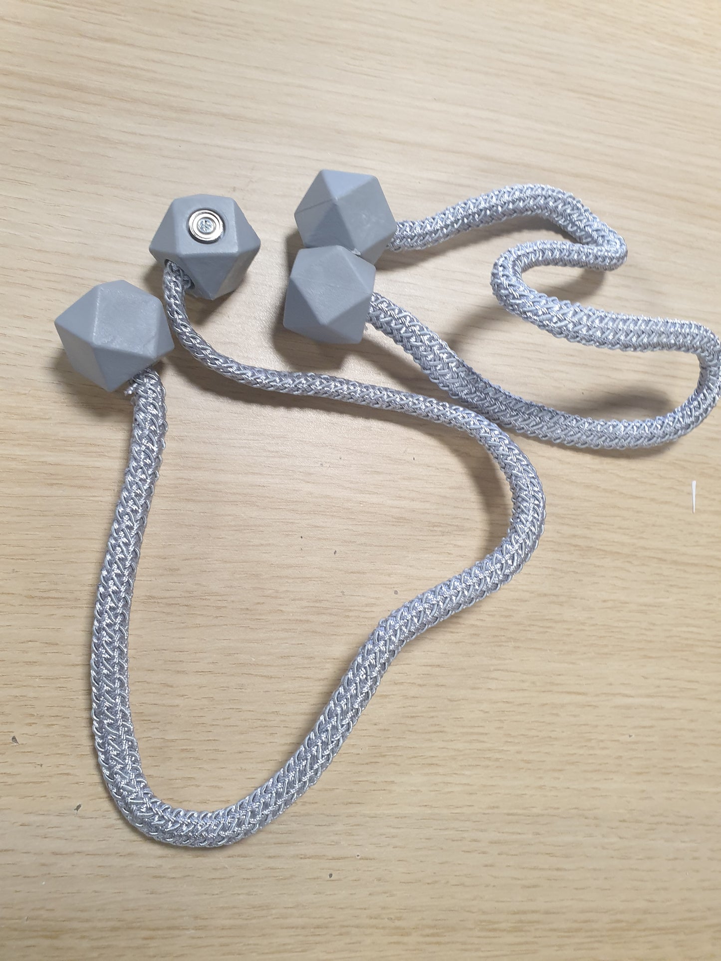 253978 - YATINKIM Lidhëse Magnetike për Perde, Gri, 2 copë, Mbajtëse, Grepa, Kapëse për Shtëpi, Dhomë Gjumi, Zonë e Jashtme