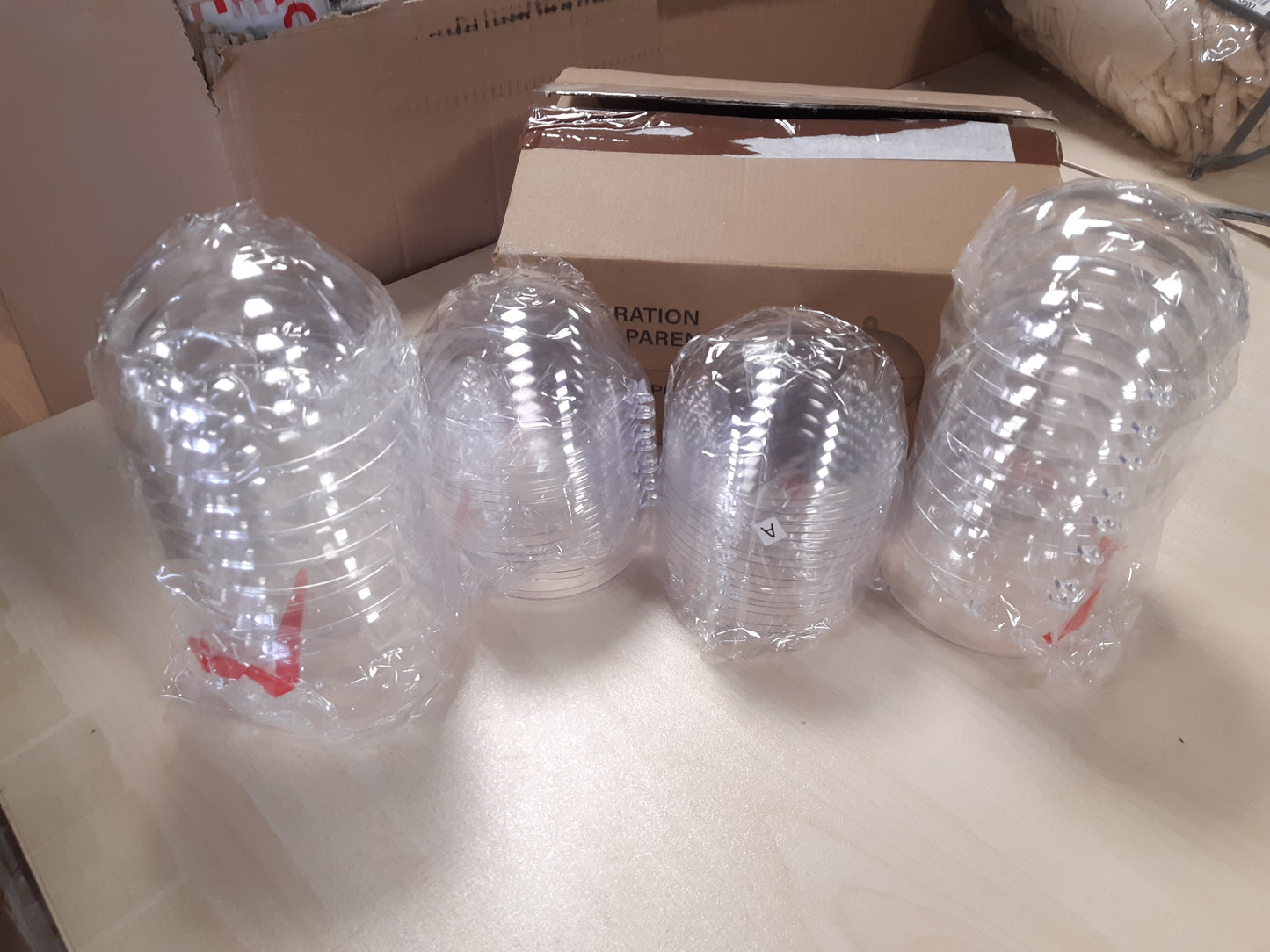 201198 - AGM 20 TOPA PLASTIKE Transparentë 10cm, Zbukurime të mbushura vetë për Pemën e Krishtlindjeve, të Papërshkueshme nga Thyeshmëria, për Krishtlindje, Vit të Ri ose Dekorime Dimri